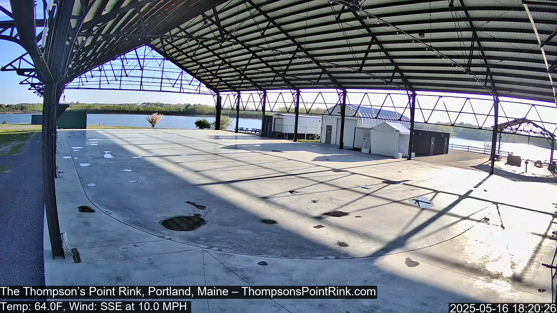 The Thompson’s Point Rink, Ice Skating Live Cam - Portland, Maine, USA