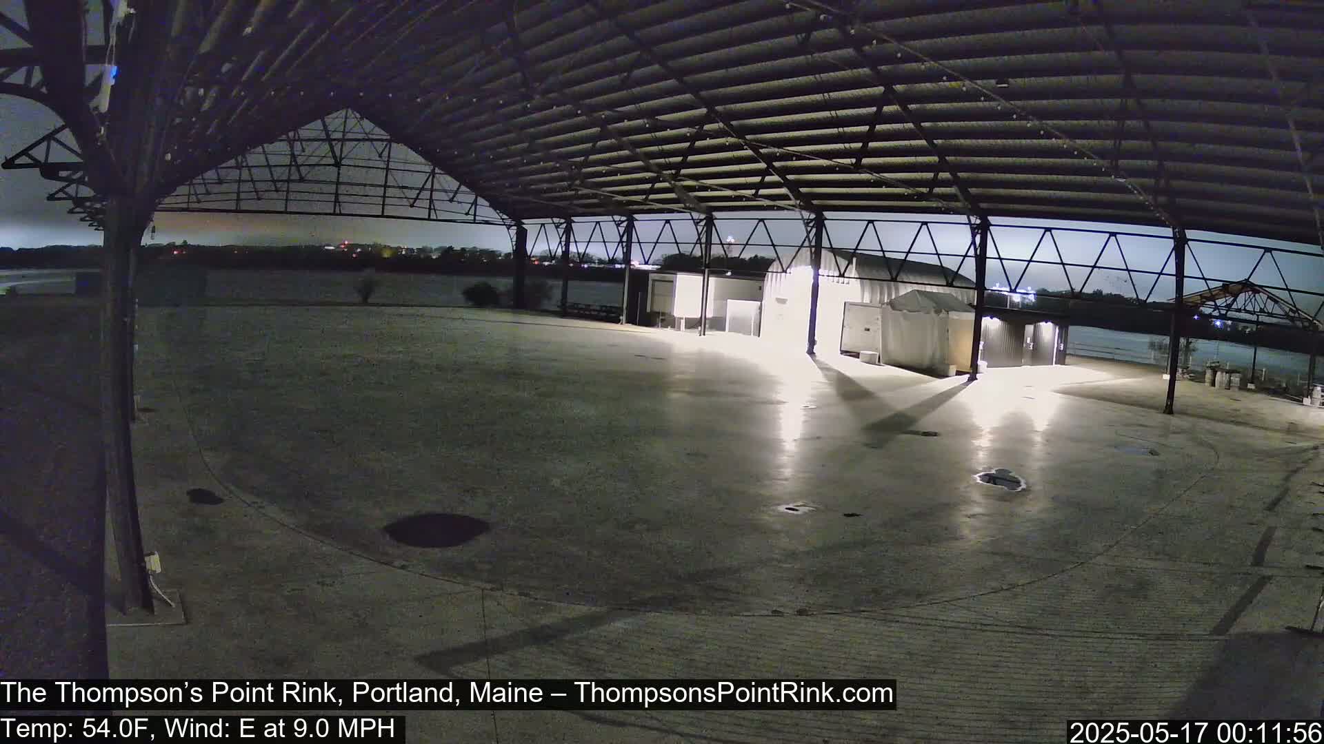 The Thompson’s Point Rink, Ice Skating Live Cam - Portland, Maine, USA
