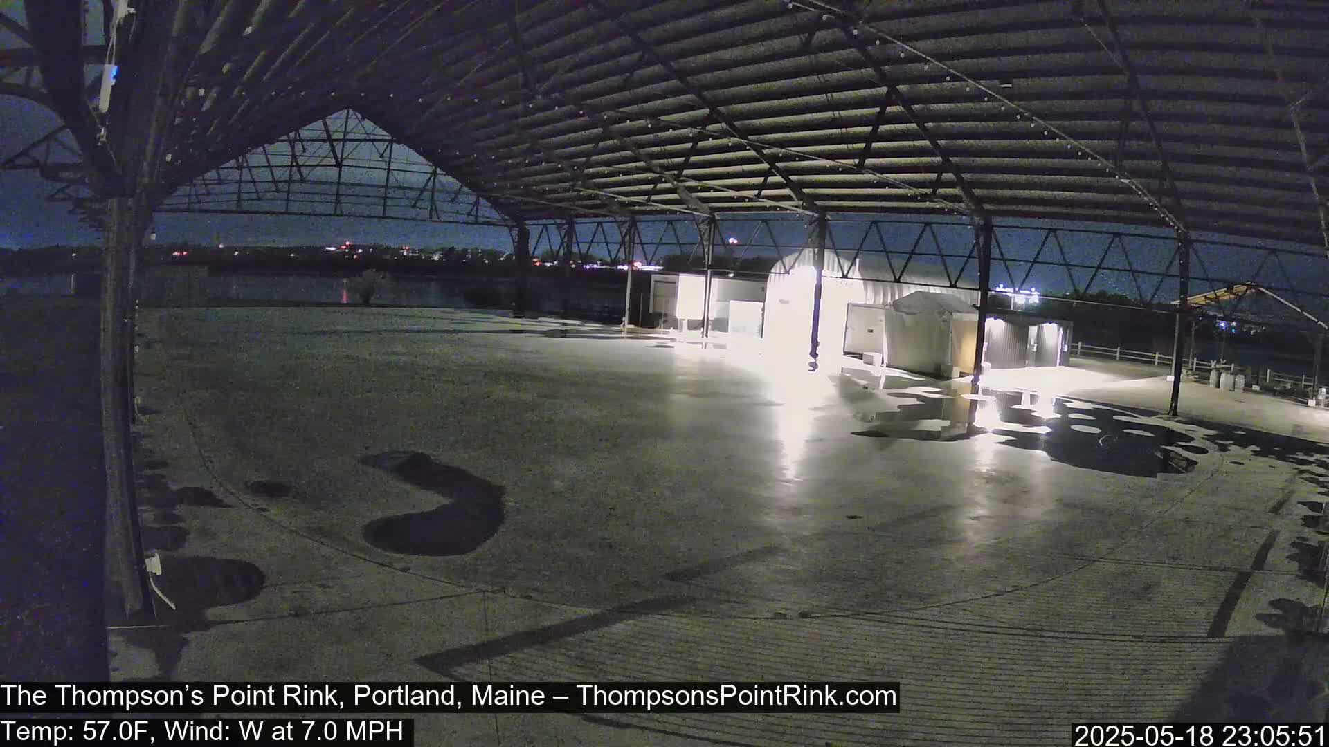 The Thompson’s Point Rink, Ice Skating Live Cam - Portland, Maine, USA