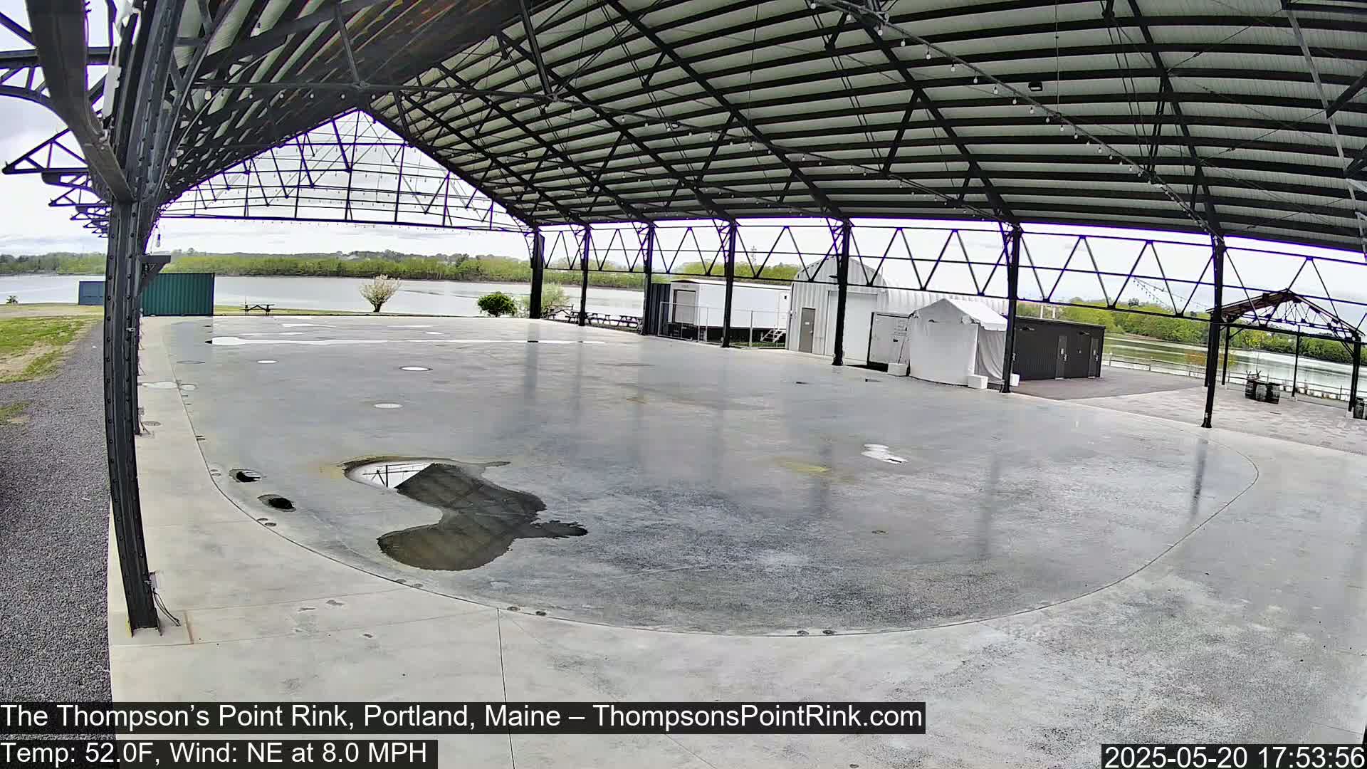 The Thompson’s Point Rink, Ice Skating Live Cam - Portland, Maine, USA