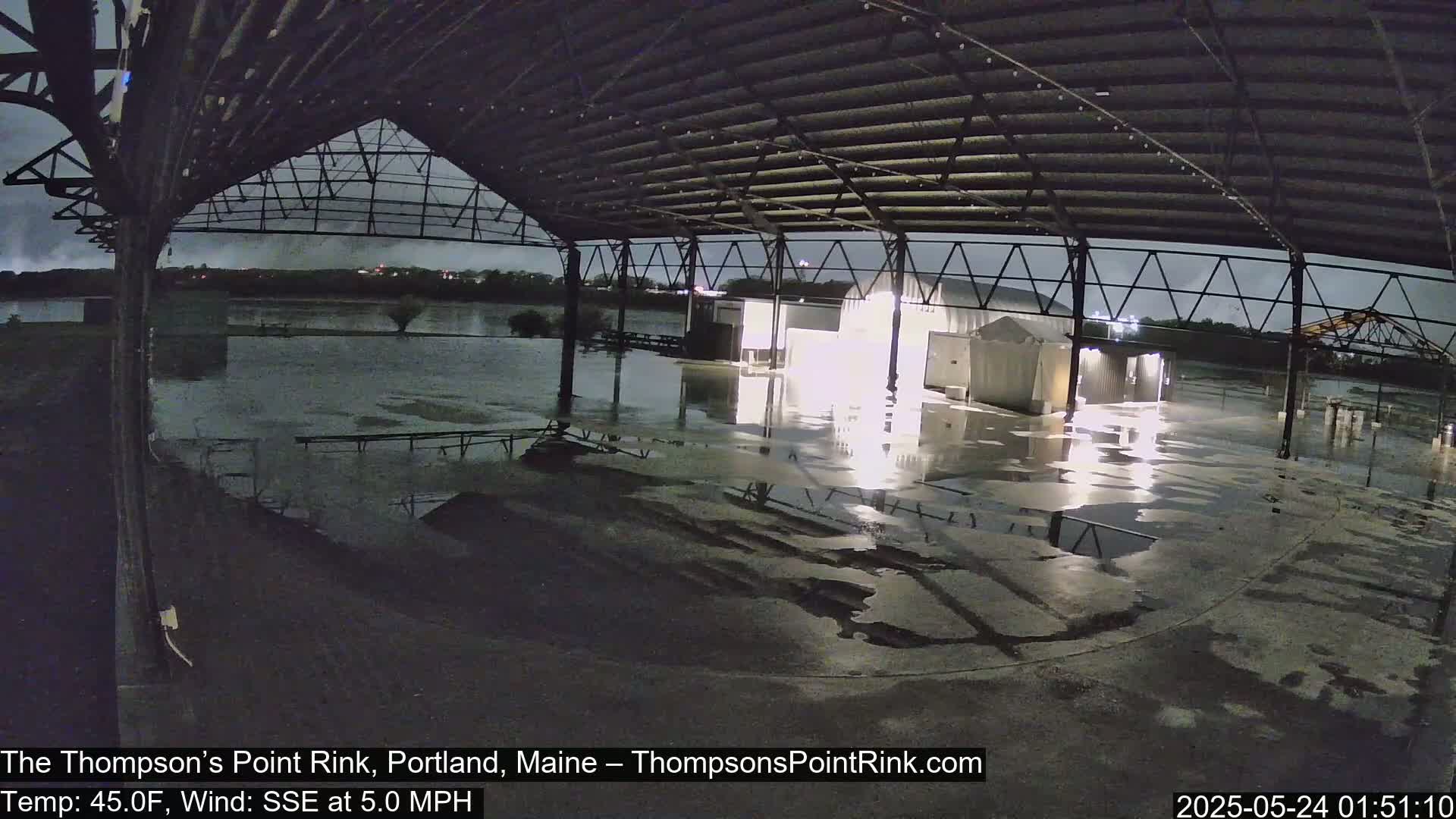 The Thompson’s Point Rink, Ice Skating Live Cam - Portland, Maine, USA