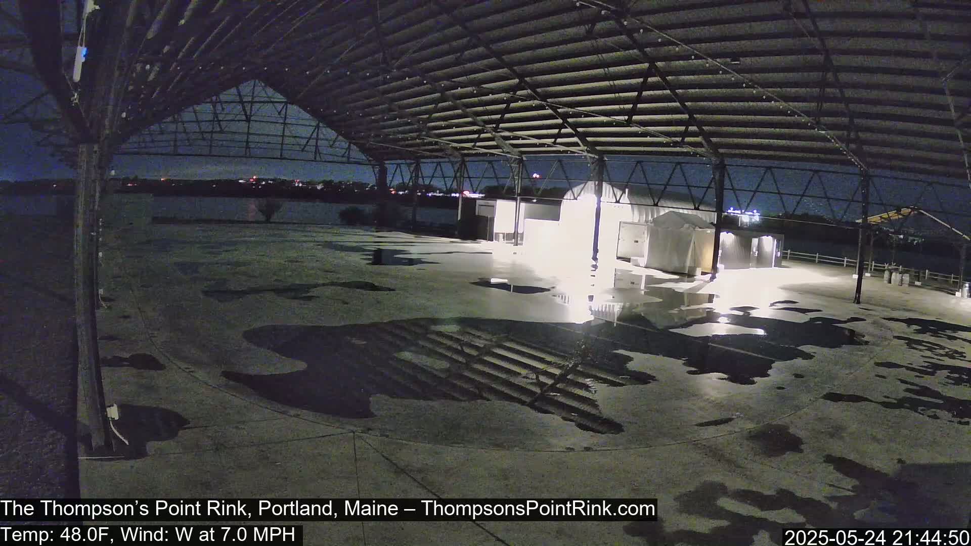 The Thompson’s Point Rink, Ice Skating Live Cam - Portland, Maine, USA