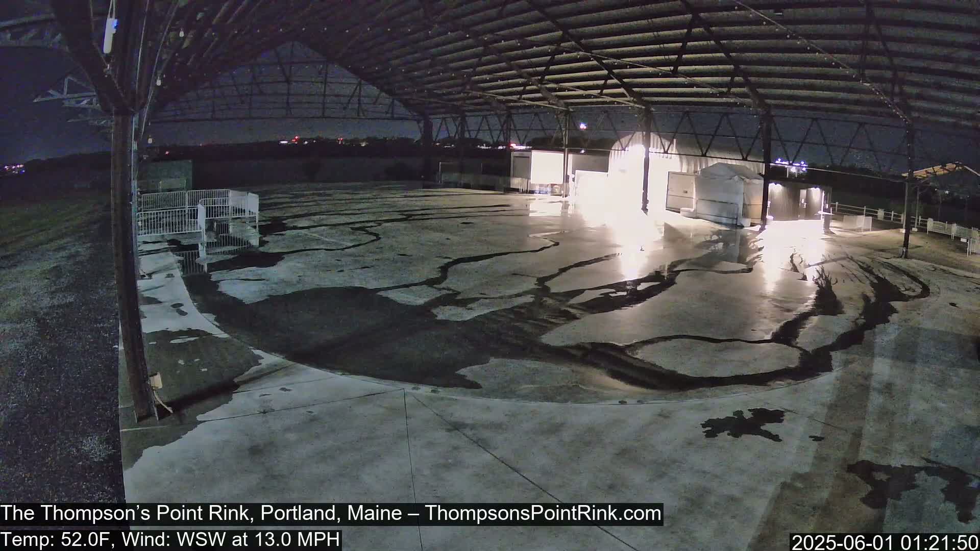 The Thompson’s Point Rink, Ice Skating Live Cam - Portland, Maine, USA