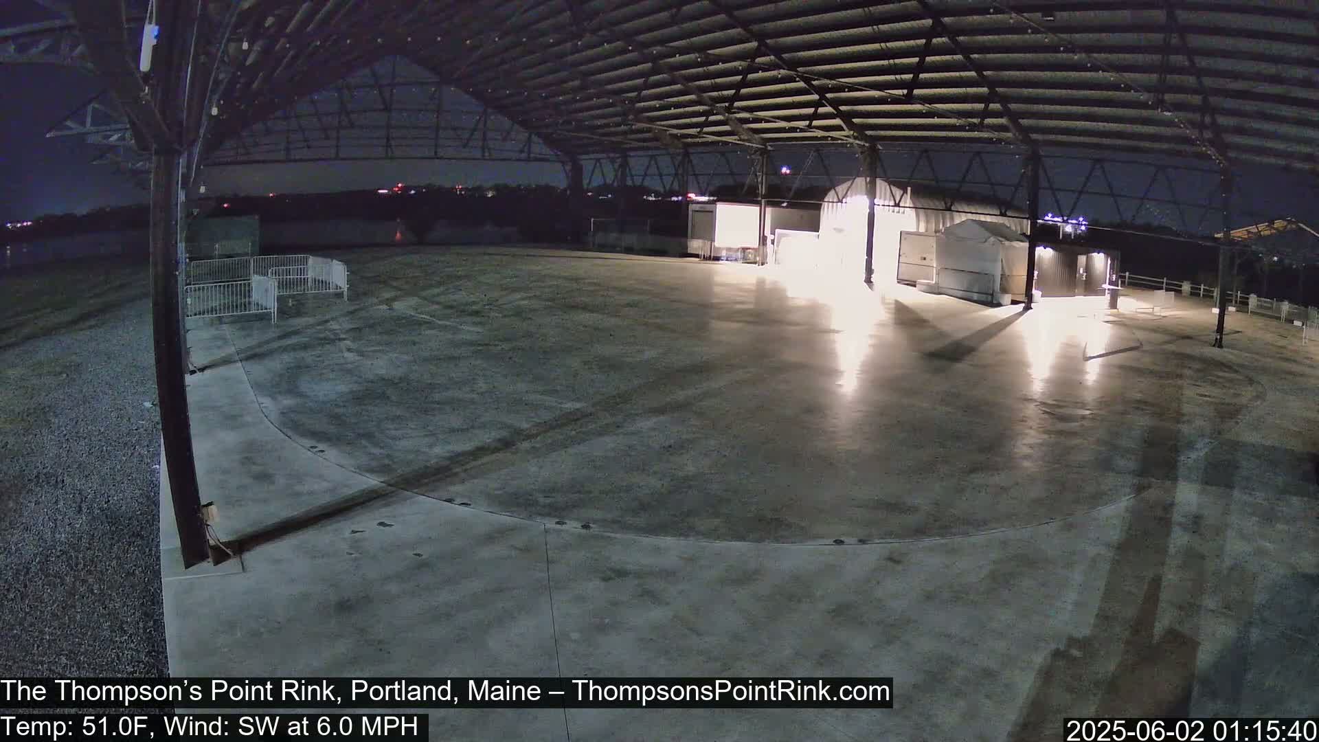 The Thompson’s Point Rink, Ice Skating Live Cam - Portland, Maine, USA