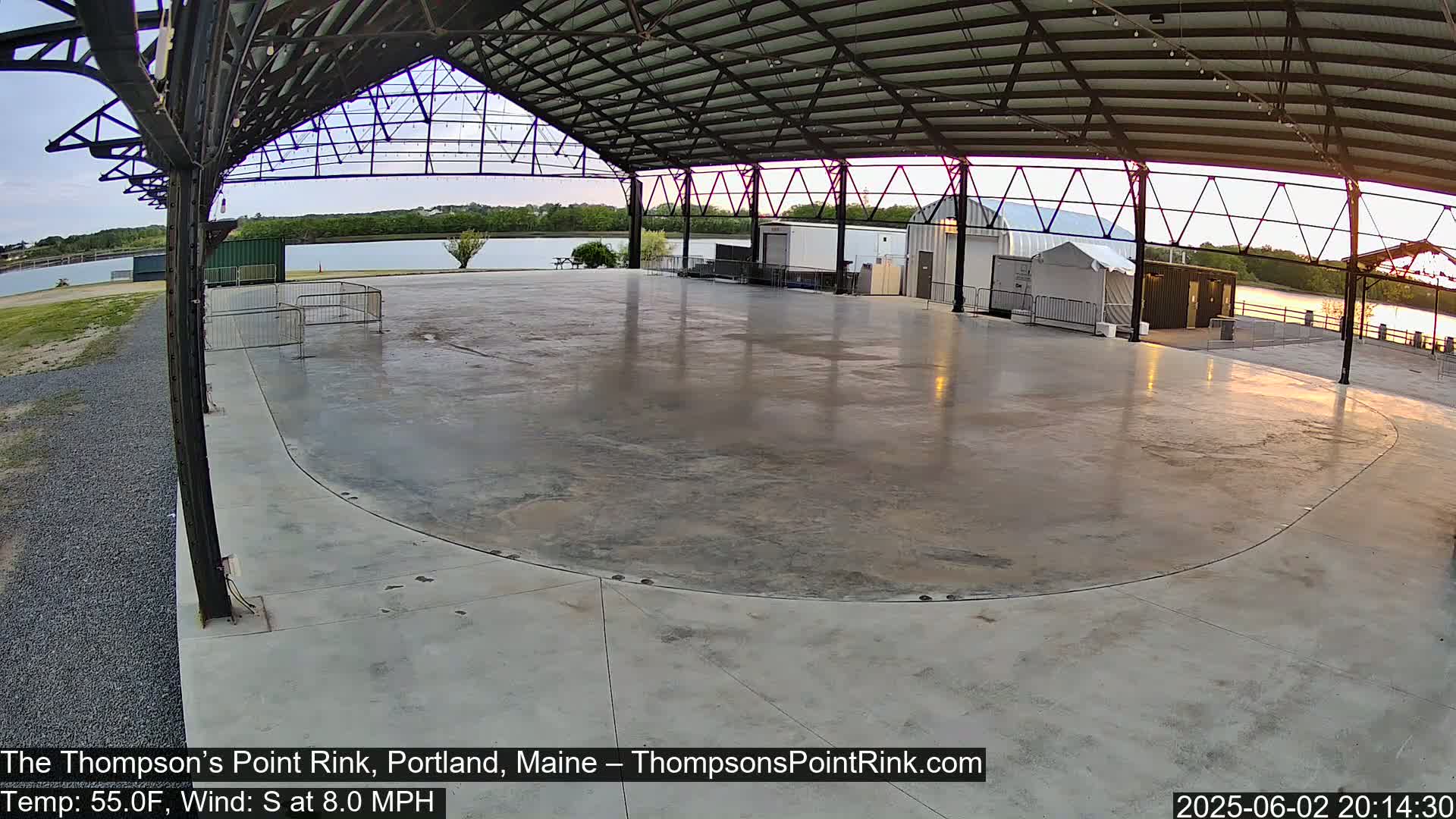 The Thompson’s Point Rink, Ice Skating Live Cam - Portland, Maine, USA