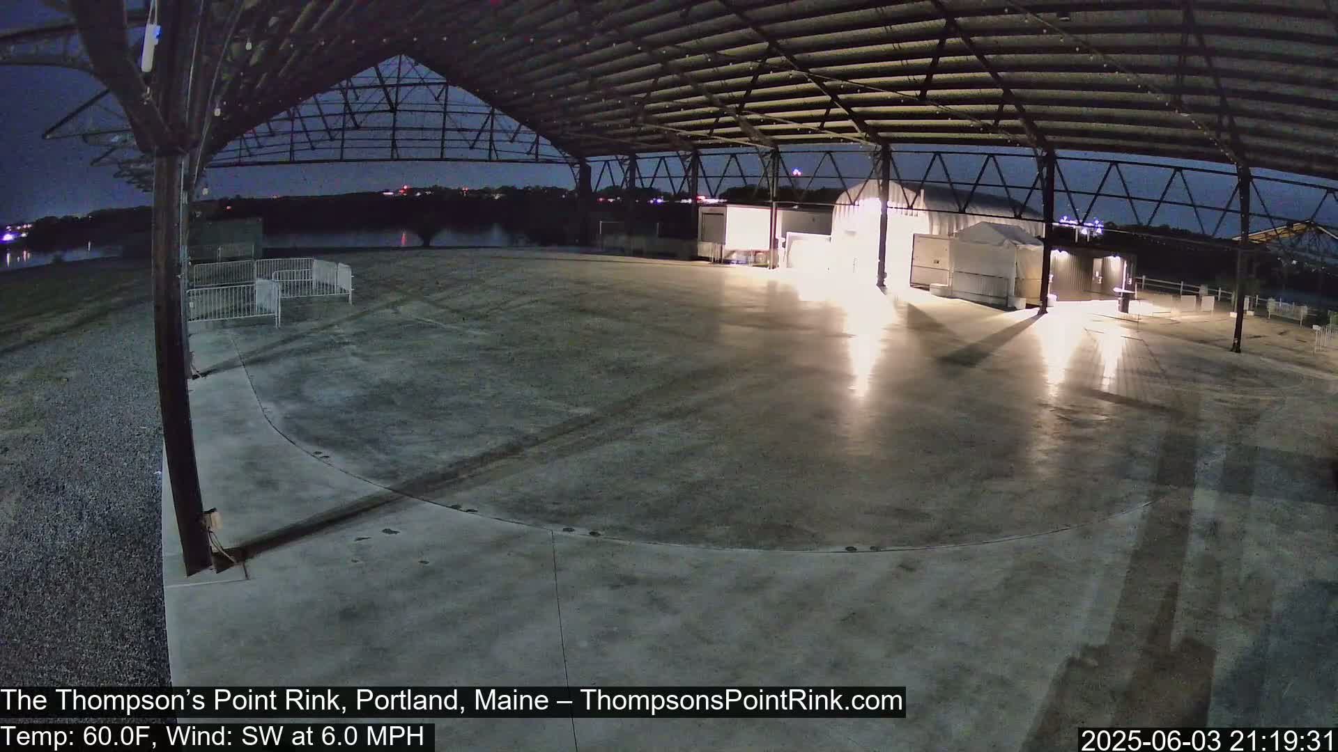 The Thompson’s Point Rink, Ice Skating Live Cam - Portland, Maine, USA