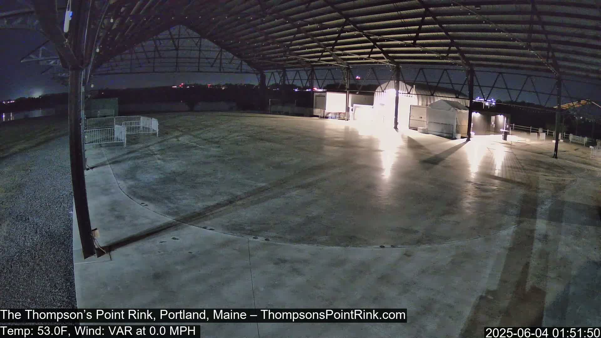 The Thompson’s Point Rink, Ice Skating Live Cam - Portland, Maine, USA
