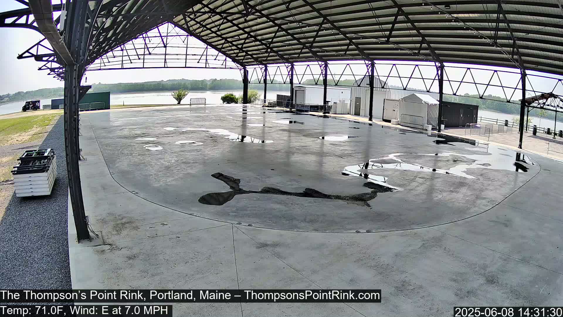 The Thompson’s Point Rink, Ice Skating Live Cam - Portland, Maine, USA
