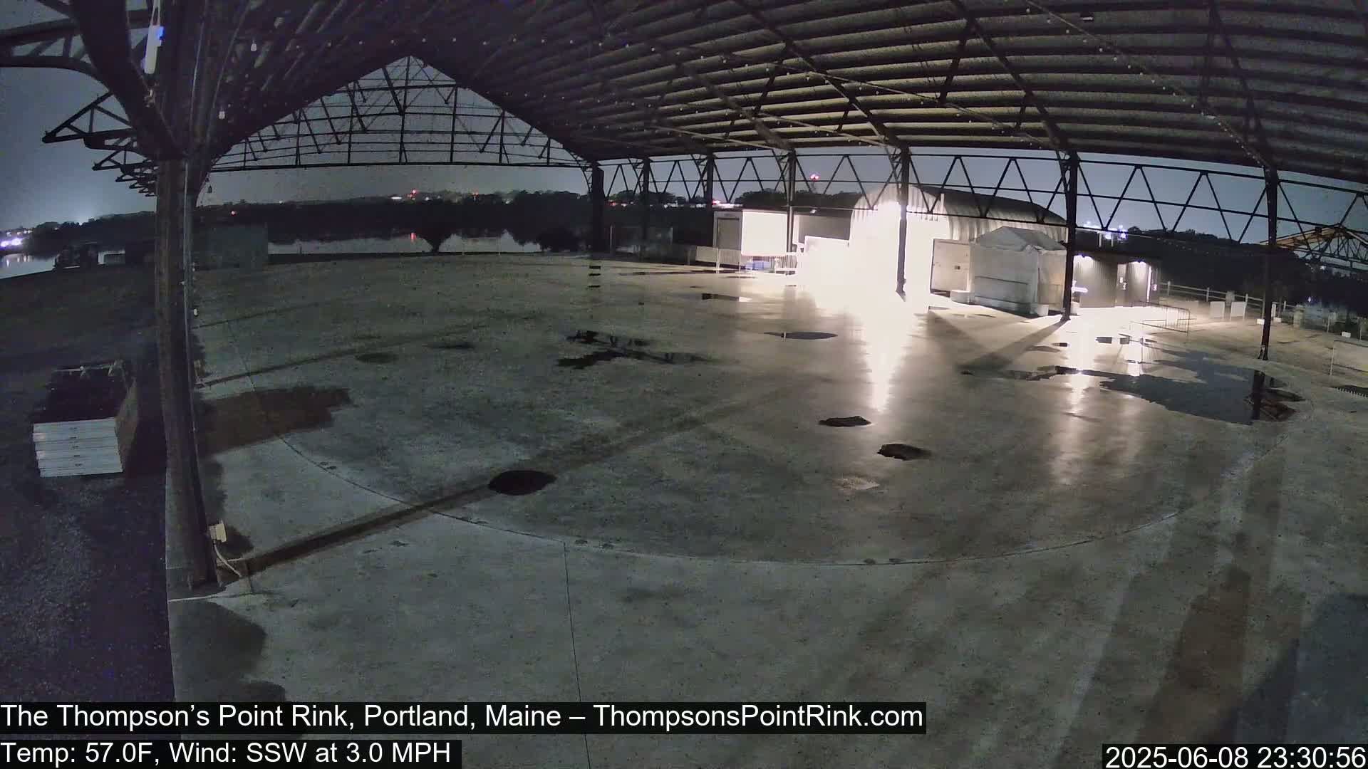 The Thompson’s Point Rink, Ice Skating Live Cam - Portland, Maine, USA