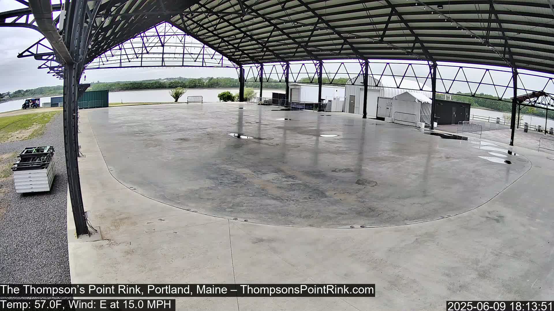 The Thompson’s Point Rink, Ice Skating Live Cam - Portland, Maine, USA