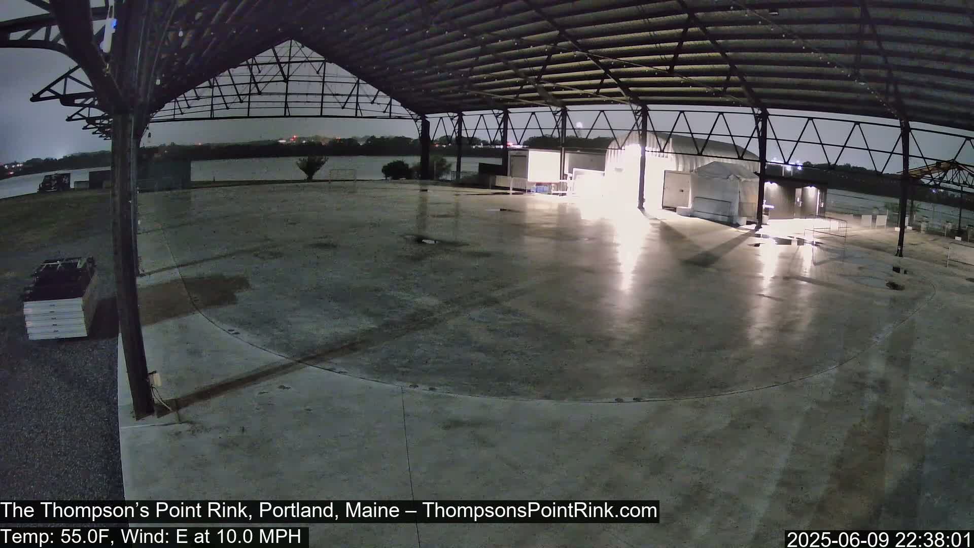 The Thompson’s Point Rink, Ice Skating Live Cam - Portland, Maine, USA