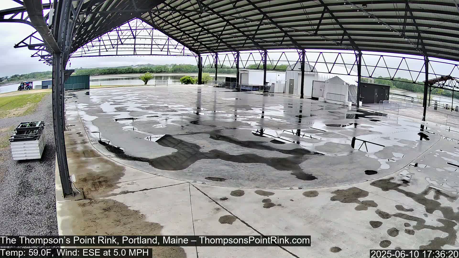 The Thompson’s Point Rink, Ice Skating Live Cam - Portland, Maine, USA