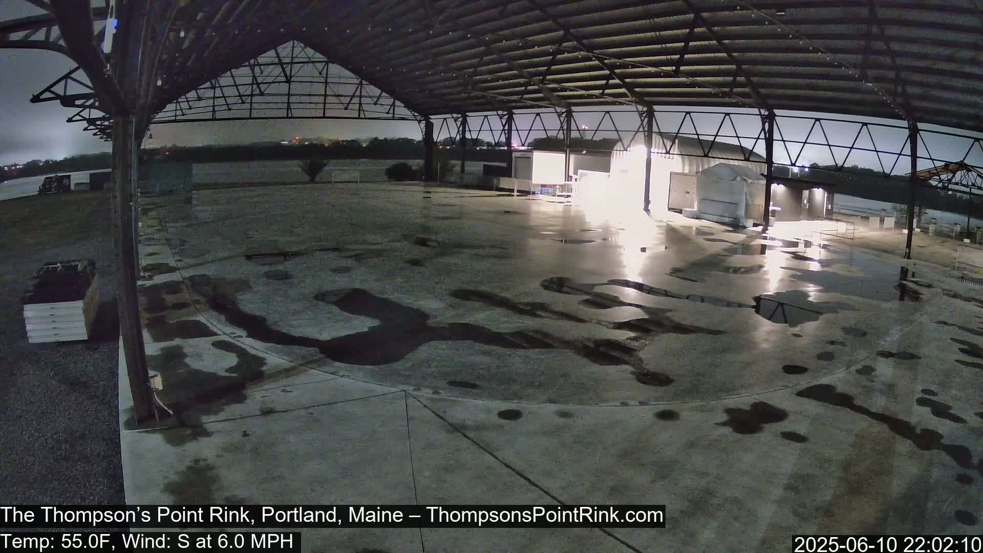 The Thompson’s Point Rink, Ice Skating Live Cam - Portland, Maine, USA