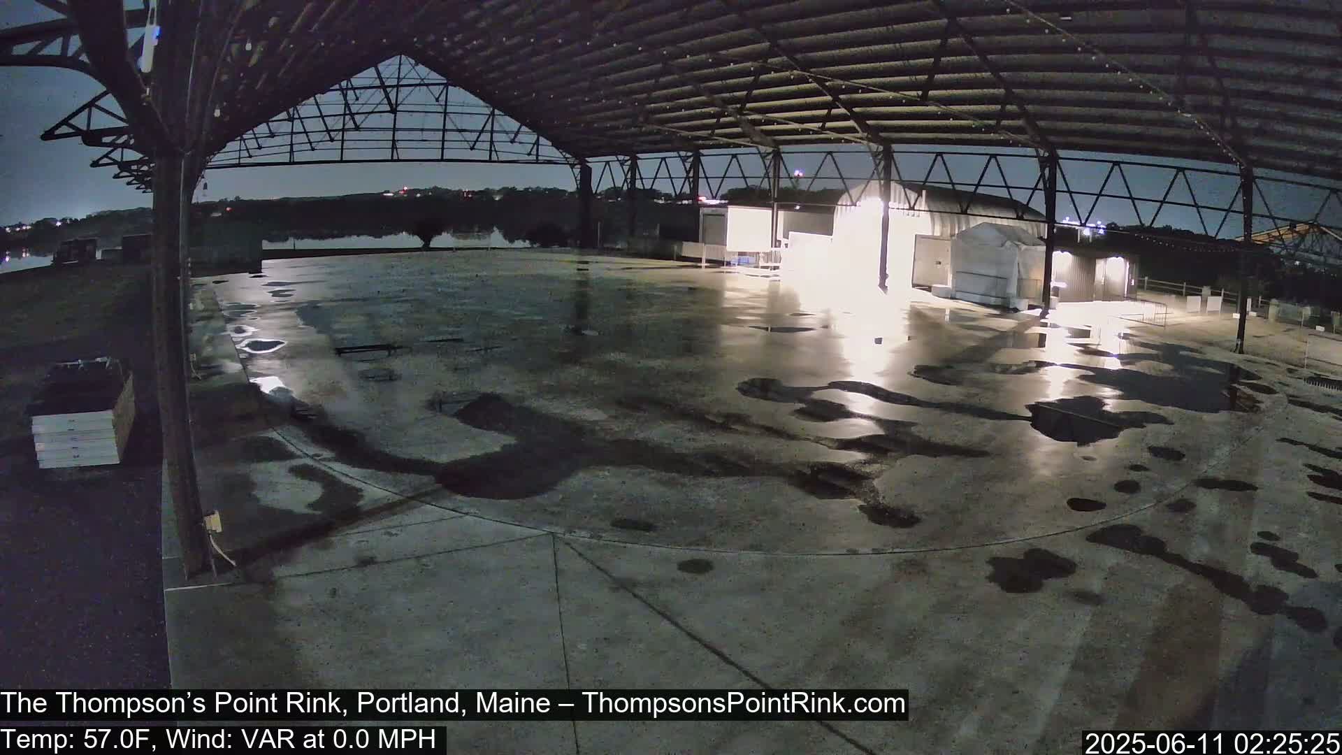 The Thompson’s Point Rink, Ice Skating Live Cam - Portland, Maine, USA