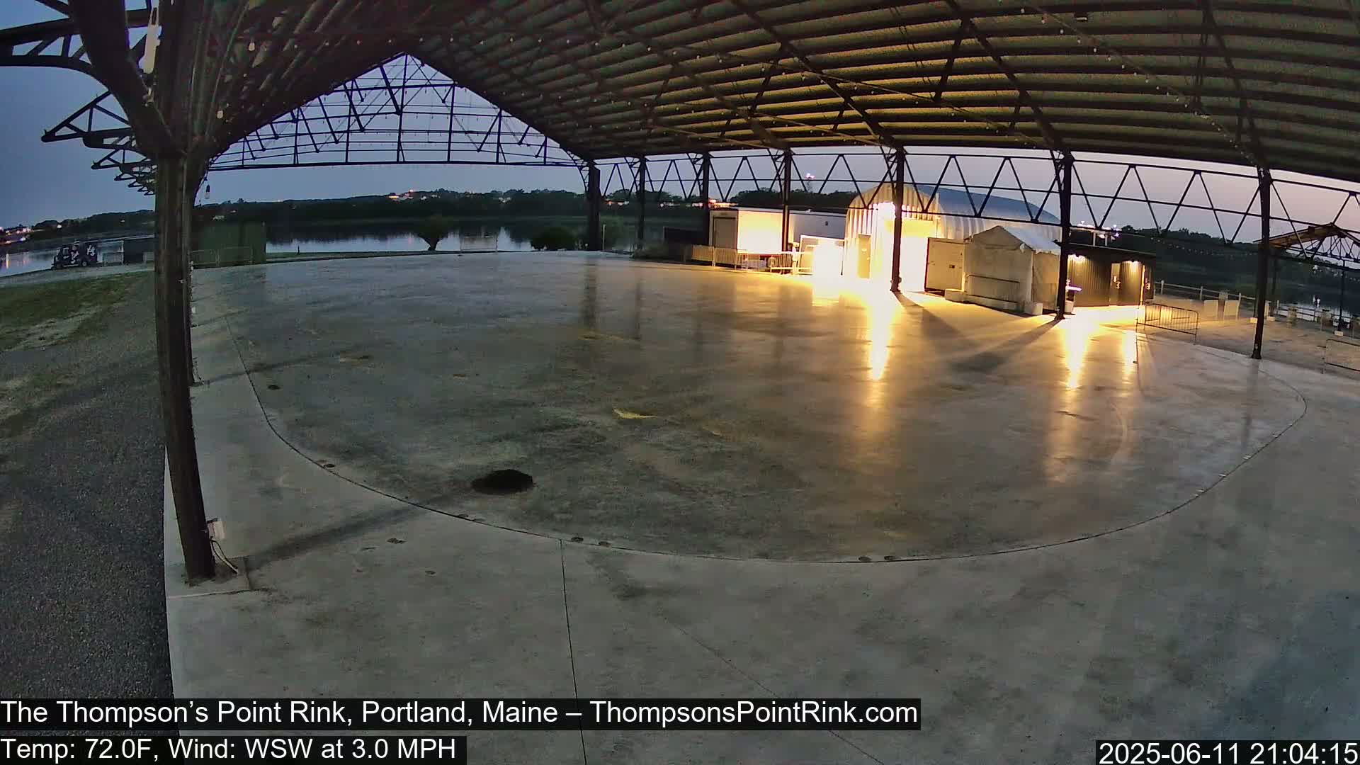 The Thompson’s Point Rink, Ice Skating Live Cam - Portland, Maine, USA