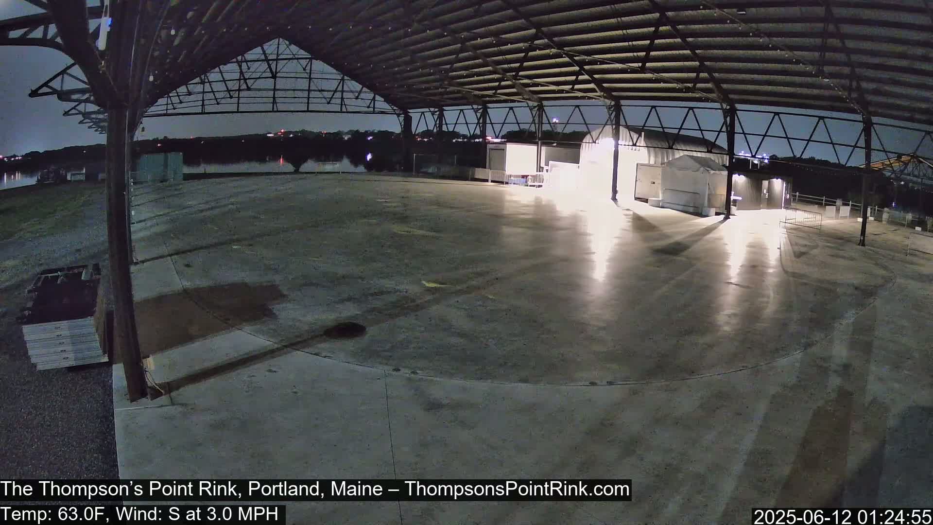 The Thompson’s Point Rink, Ice Skating Live Cam - Portland, Maine, USA