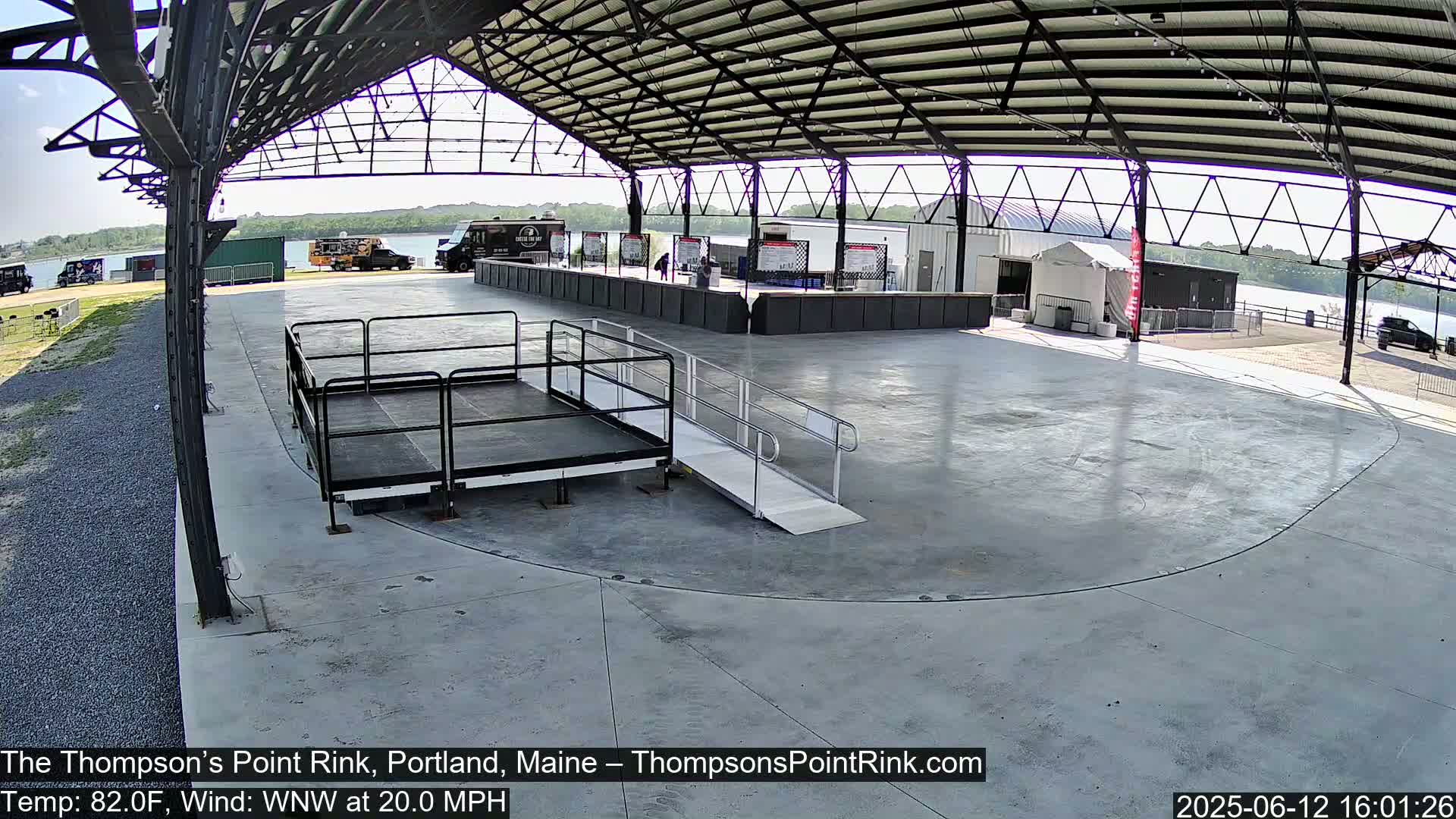The Thompson’s Point Rink, Ice Skating Live Cam - Portland, Maine, USA