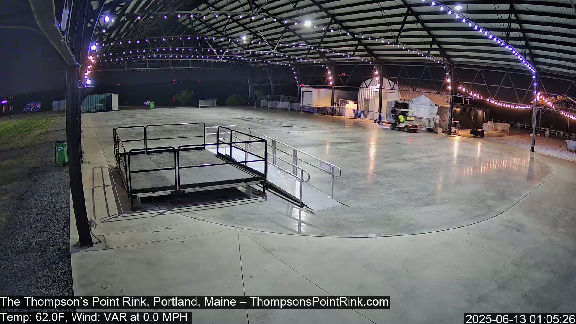 The Thompson’s Point Rink, Ice Skating Live Cam - Portland, Maine, USA
