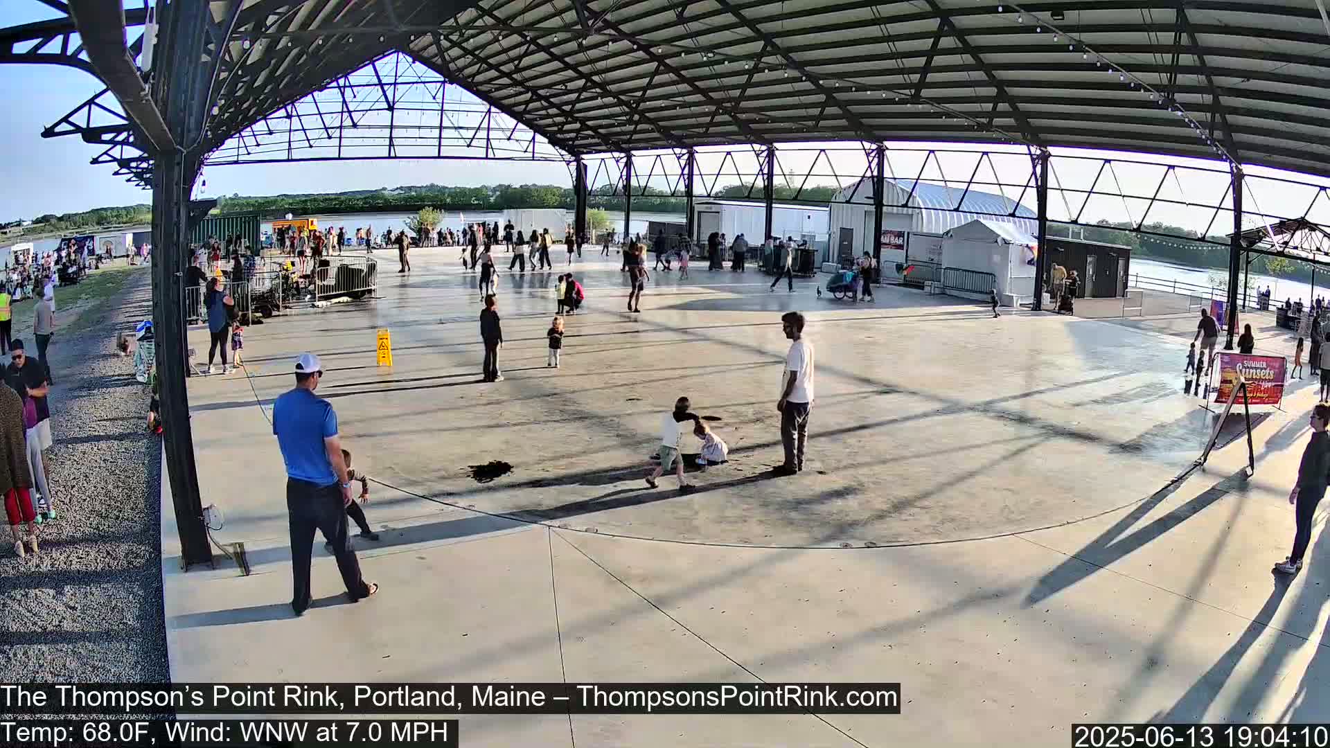 The Thompson’s Point Rink, Ice Skating Live Cam - Portland, Maine, USA
