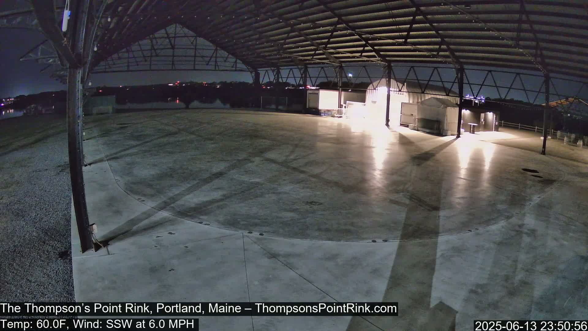 The Thompson’s Point Rink, Ice Skating Live Cam - Portland, Maine, USA