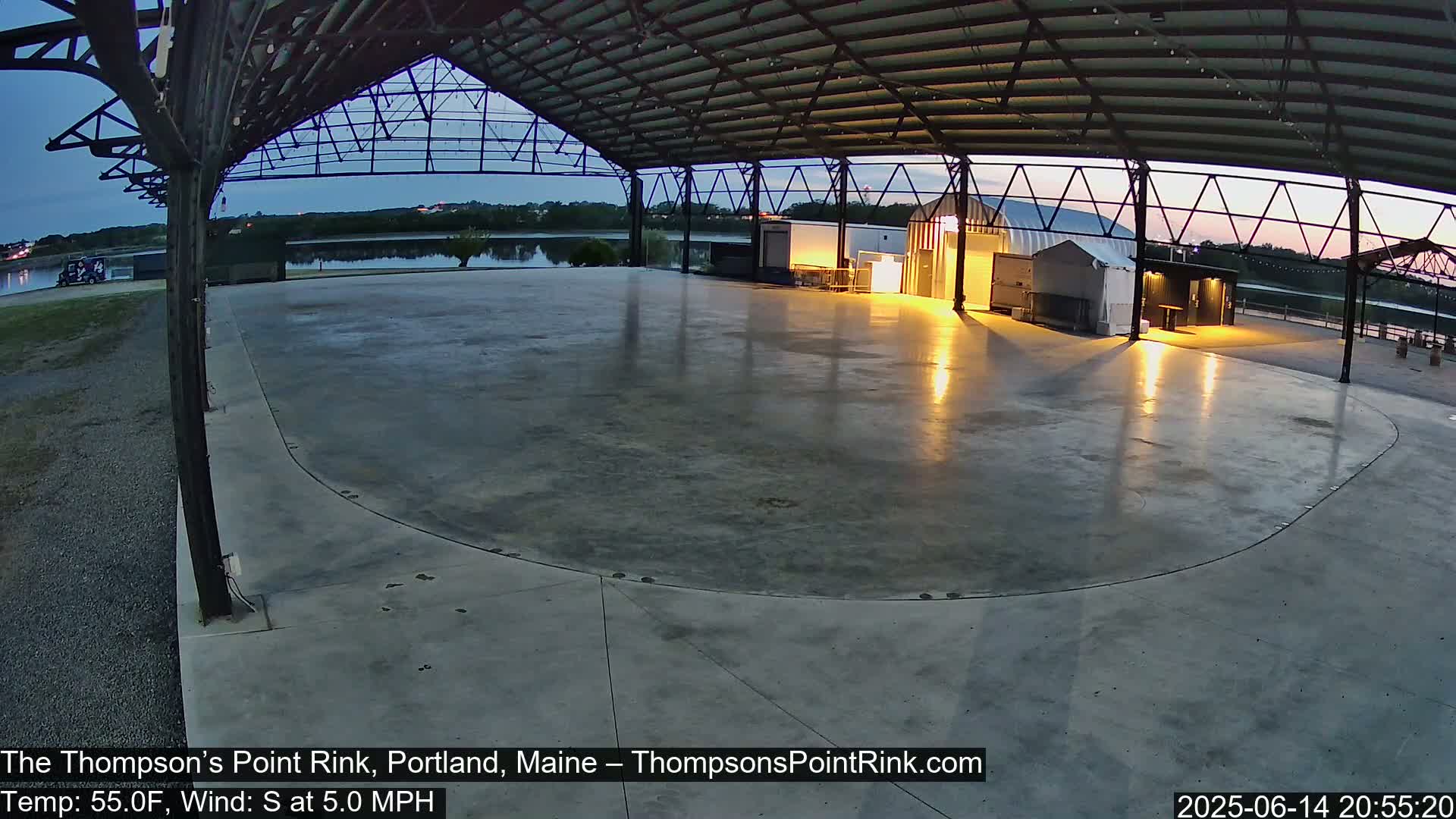 The Thompson’s Point Rink, Ice Skating Live Cam - Portland, Maine, USA