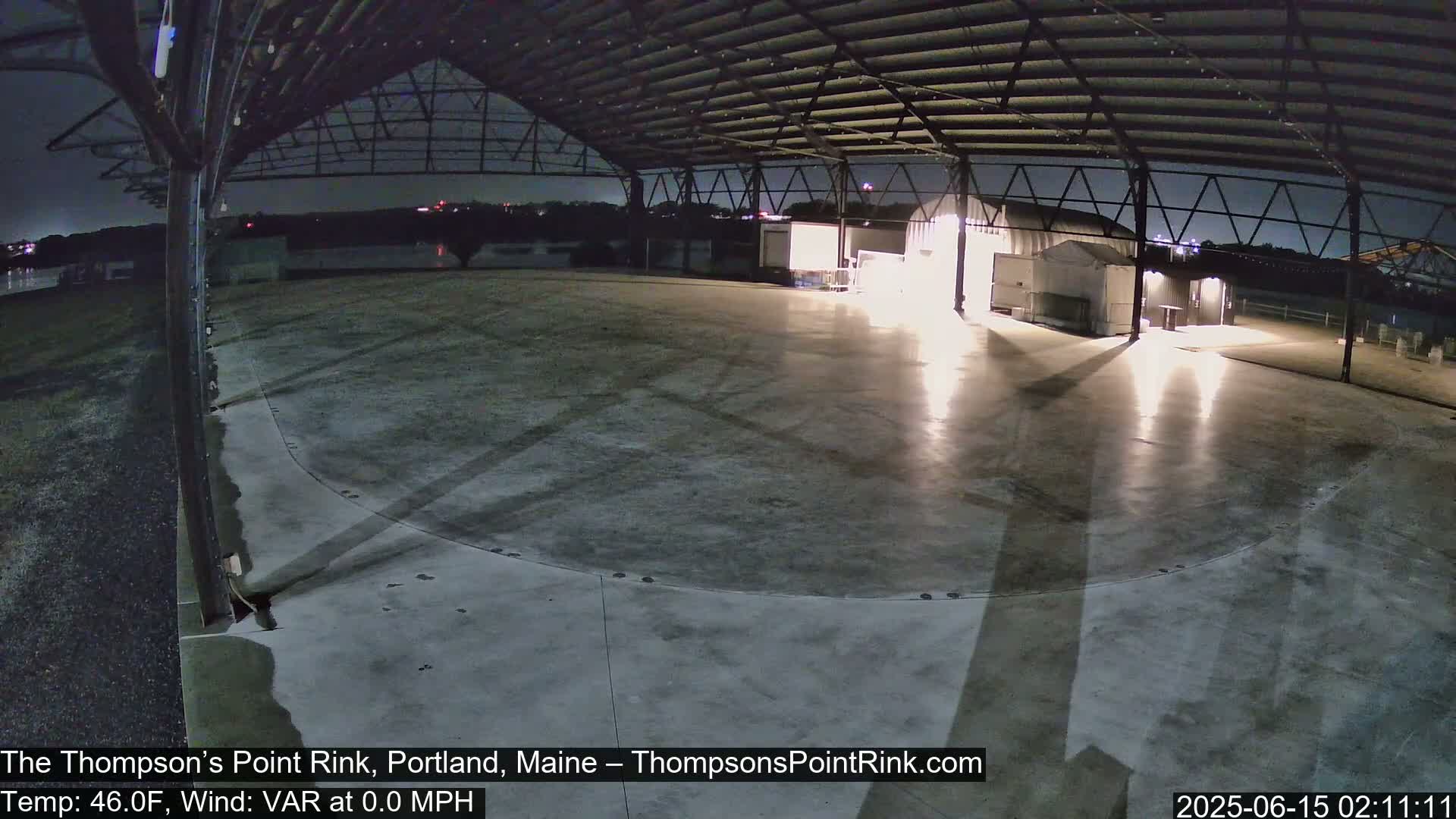 The Thompson’s Point Rink, Ice Skating Live Cam - Portland, Maine, USA