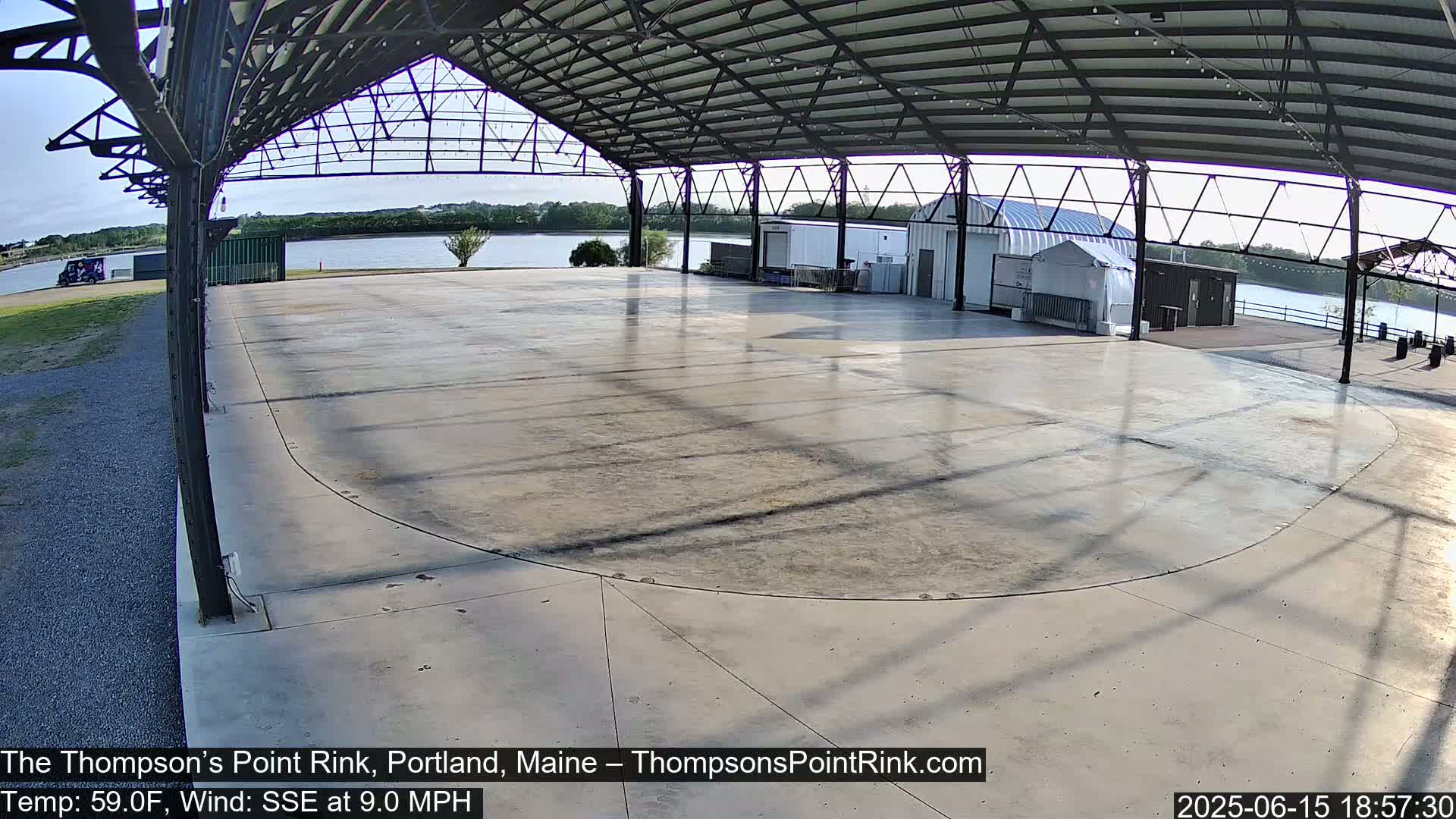 The Thompson’s Point Rink, Ice Skating Live Cam - Portland, Maine, USA