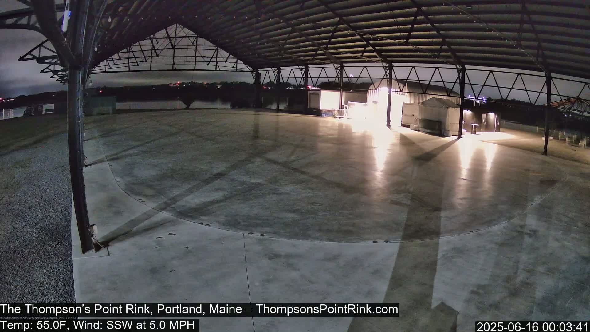 The Thompson’s Point Rink, Ice Skating Live Cam - Portland, Maine, USA