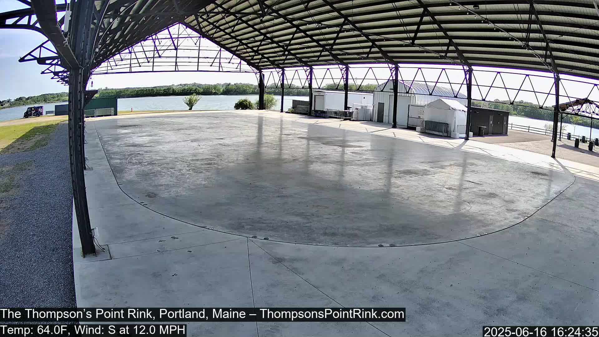 The Thompson’s Point Rink, Ice Skating Live Cam - Portland, Maine, USA