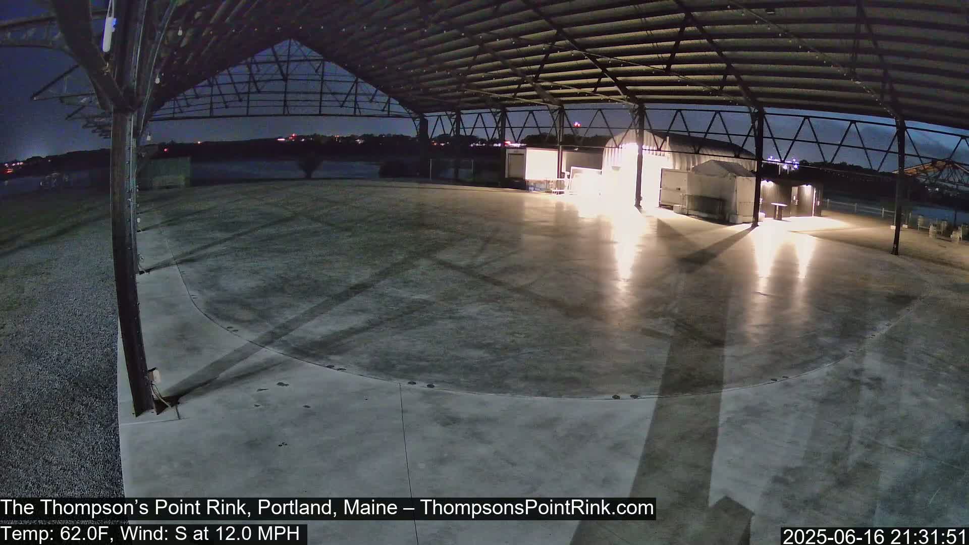 The Thompson’s Point Rink, Ice Skating Live Cam - Portland, Maine, USA
