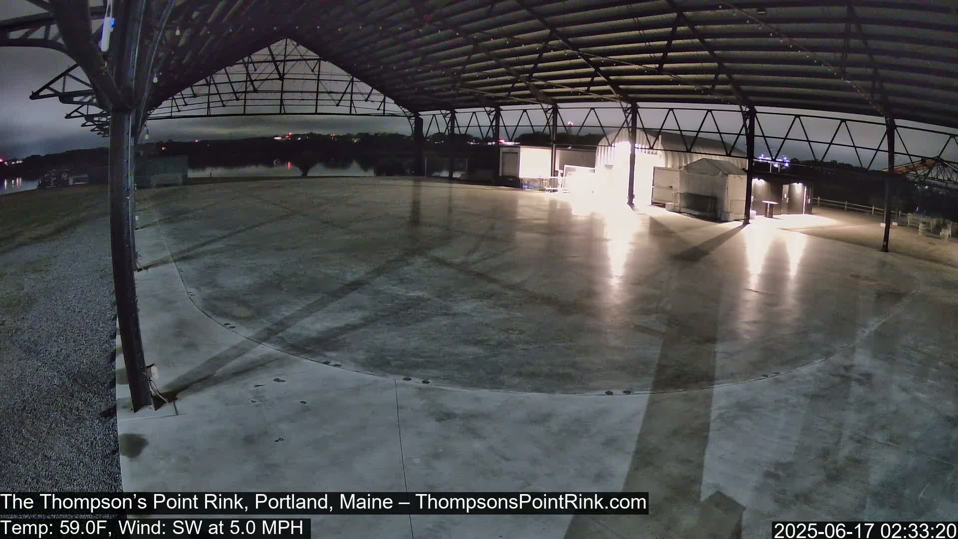 The Thompson’s Point Rink, Ice Skating Live Cam - Portland, Maine, USA