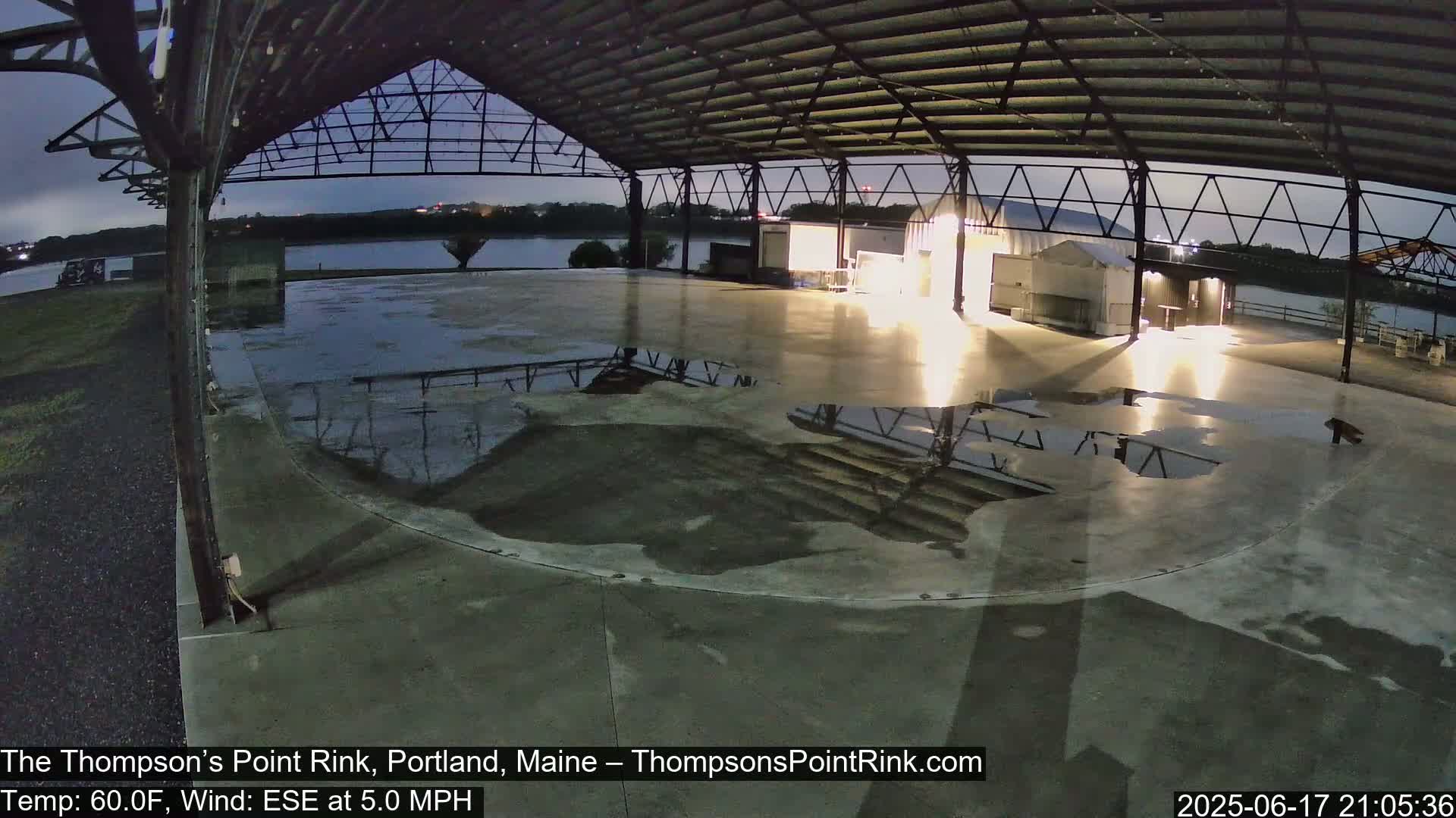 The Thompson’s Point Rink, Ice Skating Live Cam - Portland, Maine, USA