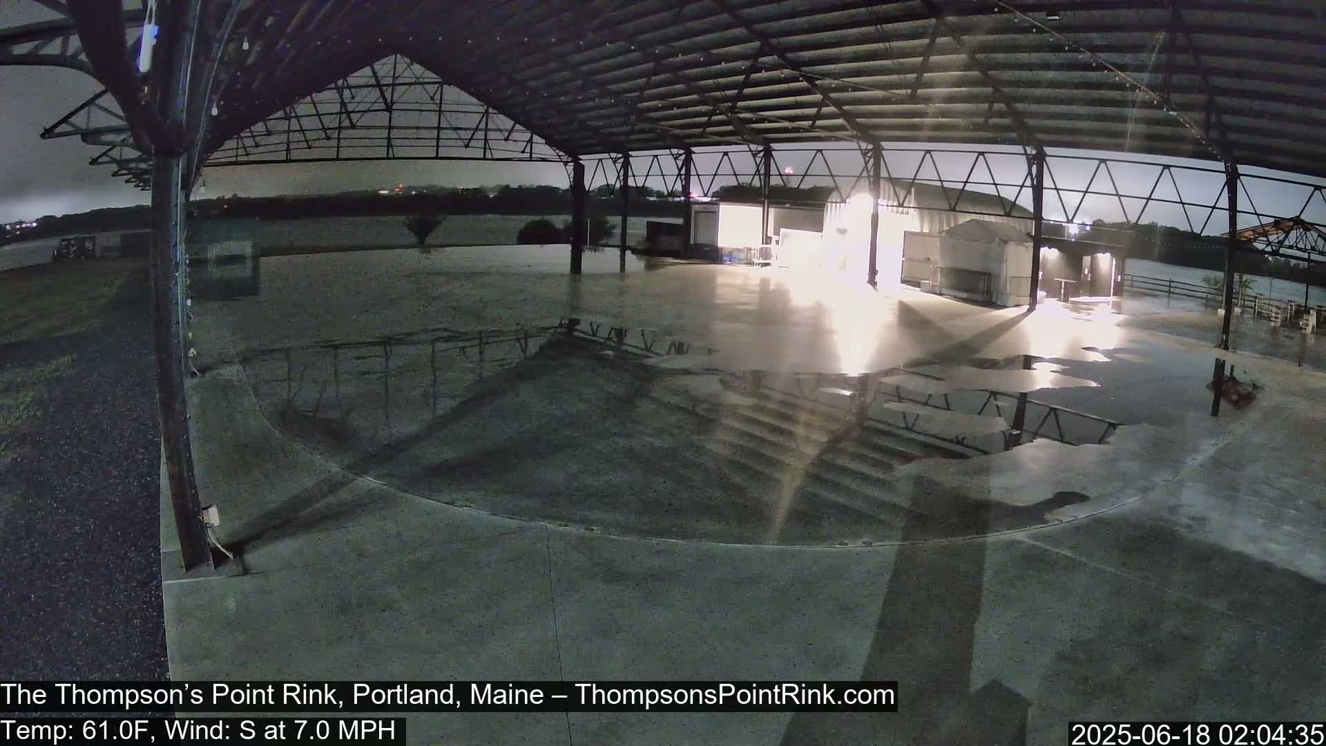The Thompson’s Point Rink, Ice Skating Live Cam - Portland, Maine, USA
