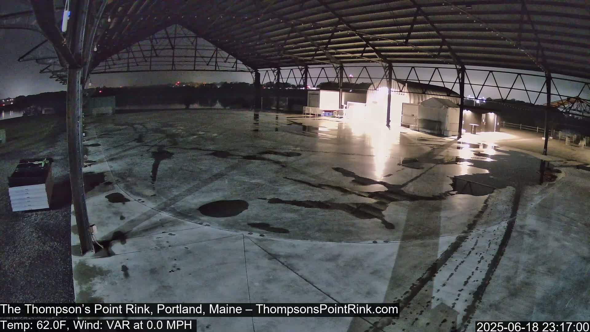The Thompson’s Point Rink, Ice Skating Live Cam - Portland, Maine, USA
