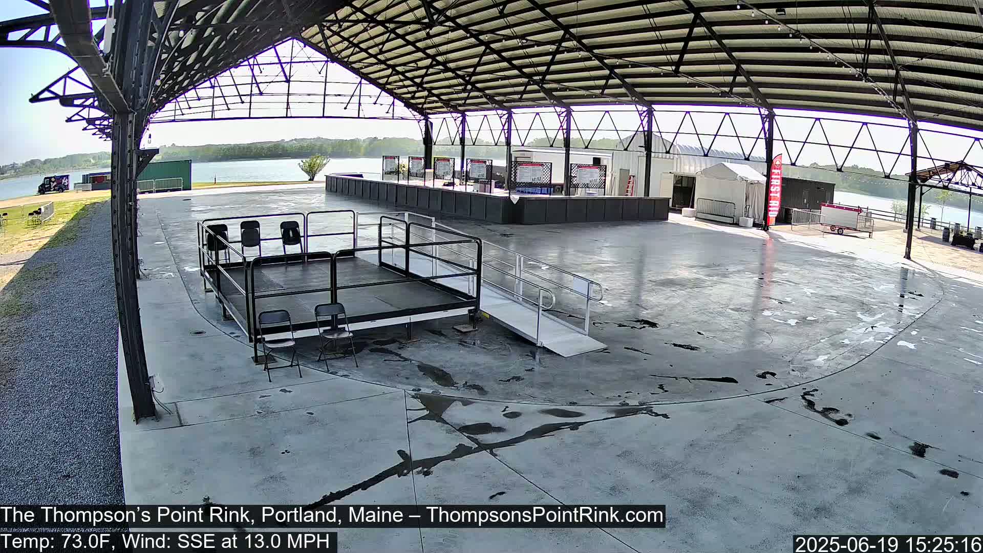 The Thompson’s Point Rink, Ice Skating Live Cam - Portland, Maine, USA
