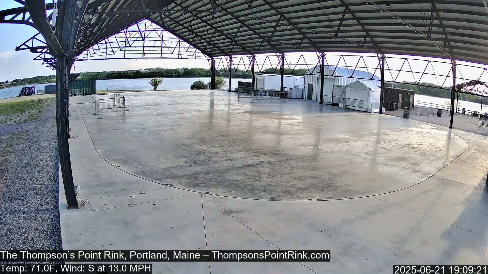 The Thompson’s Point Rink, Ice Skating Live Cam - Portland, Maine, USA