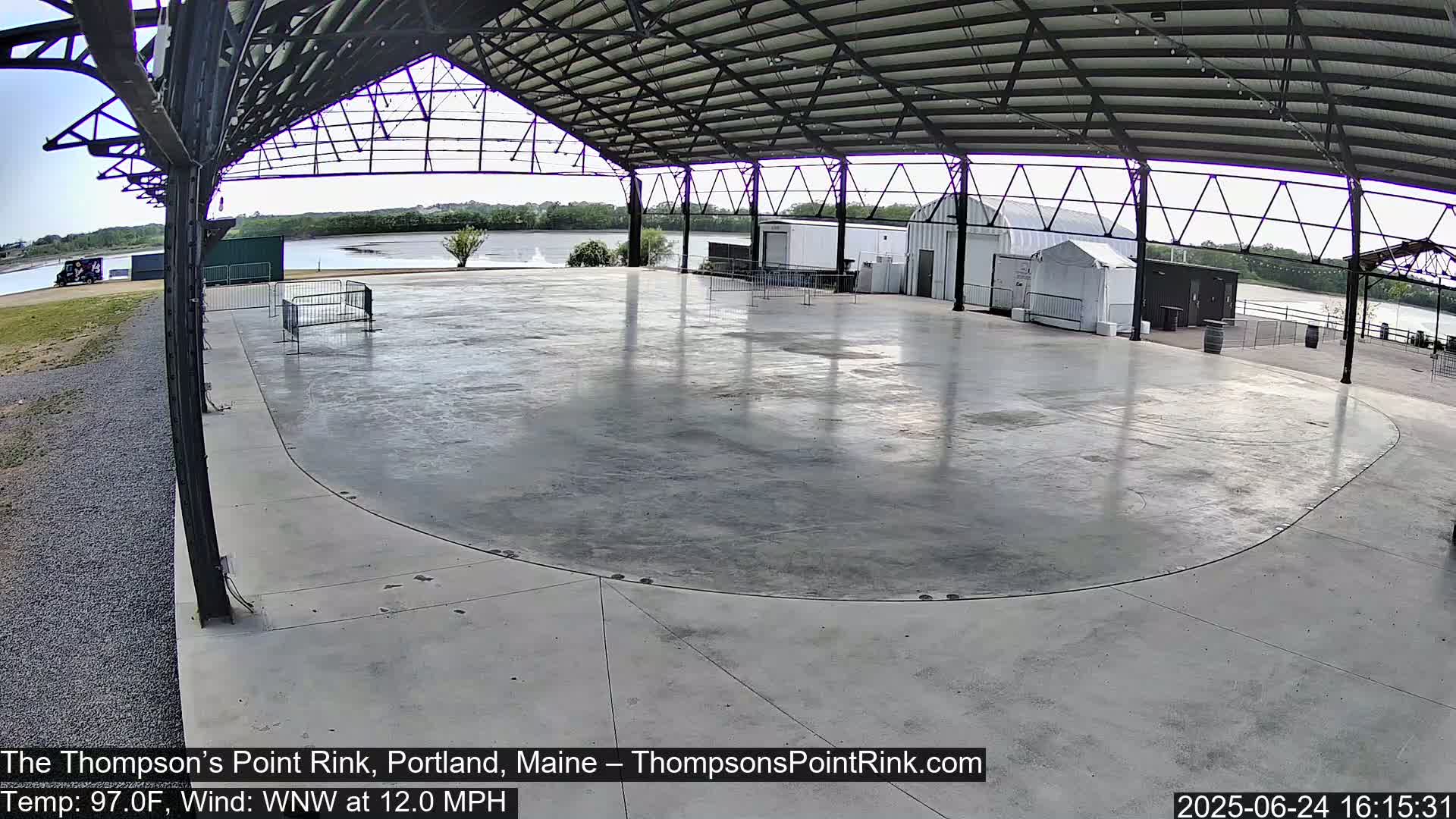 The Thompson’s Point Rink, Ice Skating Live Cam - Portland, Maine, USA