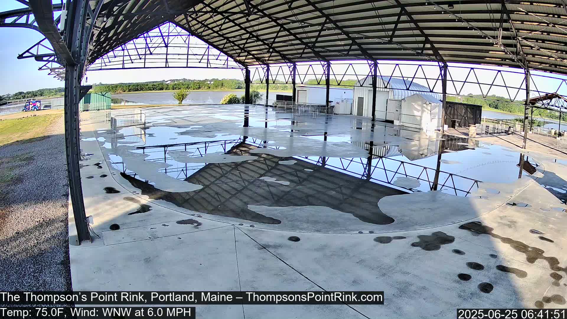 The Thompson’s Point Rink, Ice Skating Live Cam - Portland, Maine, USA