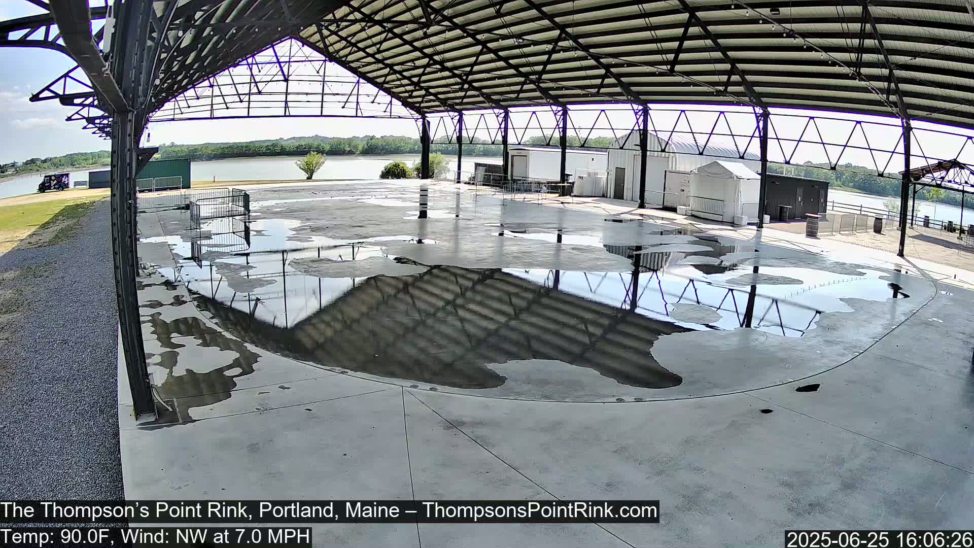 The Thompson’s Point Rink, Ice Skating Live Cam - Portland, Maine, USA