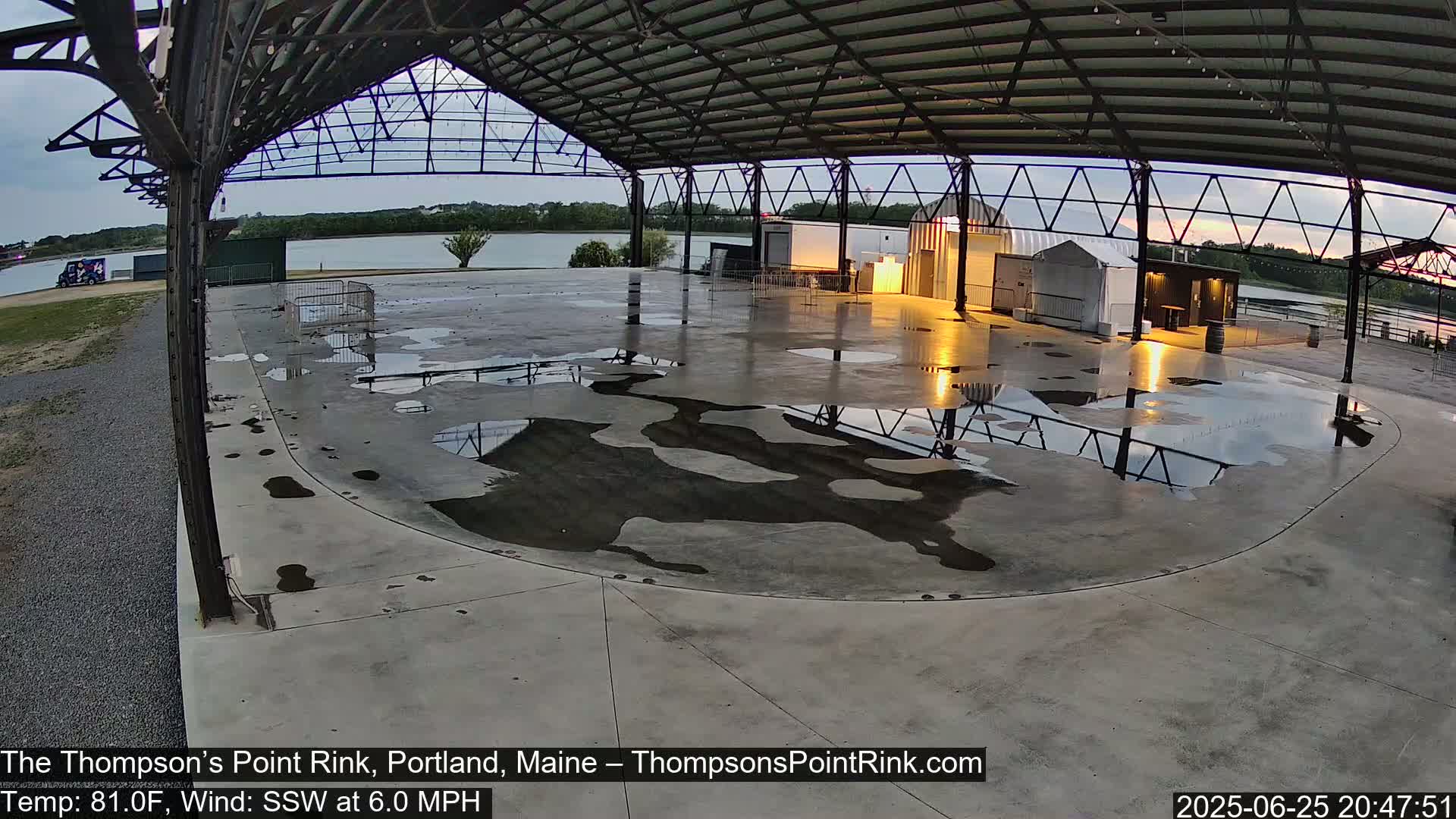 The Thompson’s Point Rink, Ice Skating Live Cam - Portland, Maine, USA