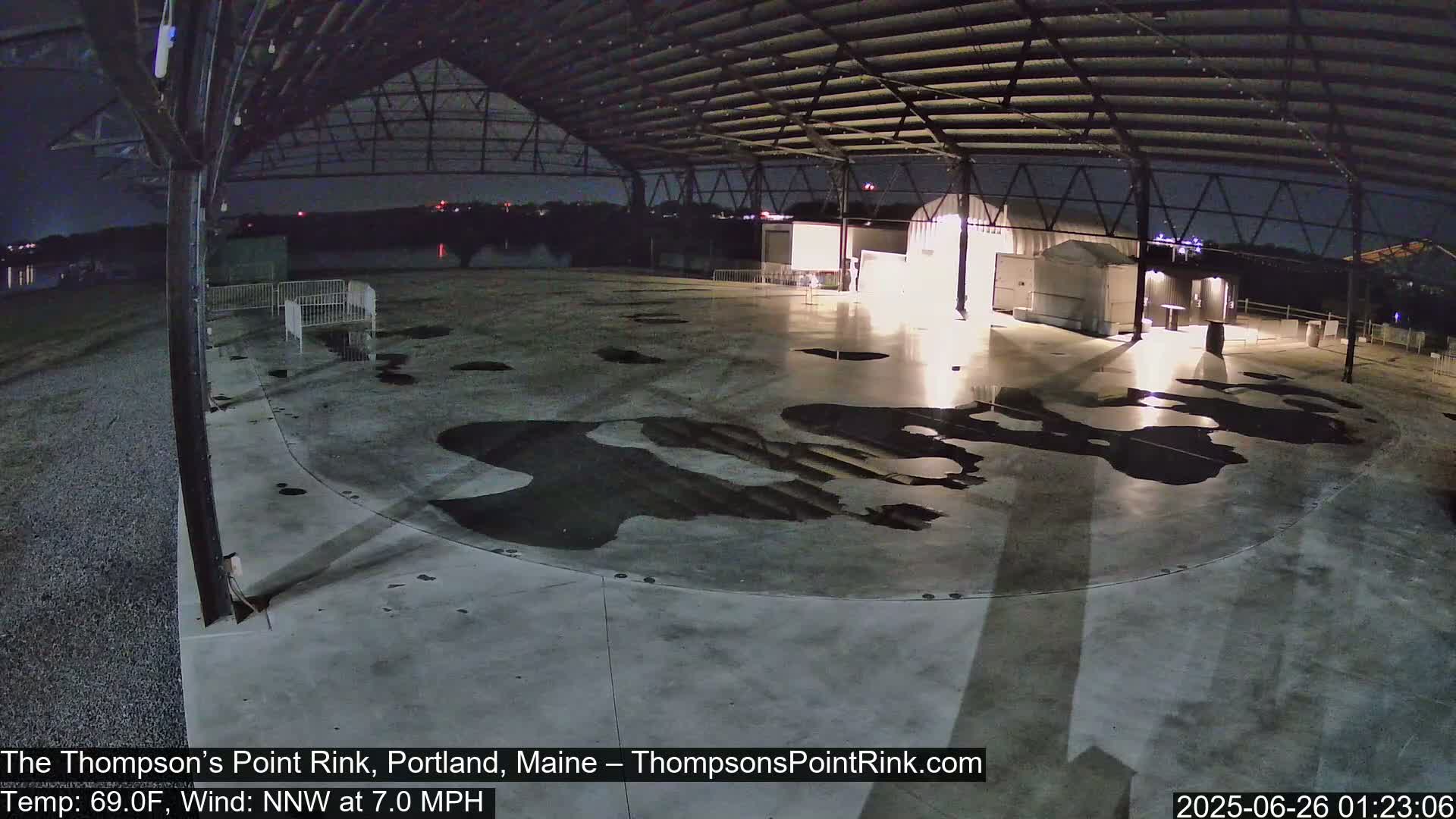 The Thompson’s Point Rink, Ice Skating Live Cam - Portland, Maine, USA