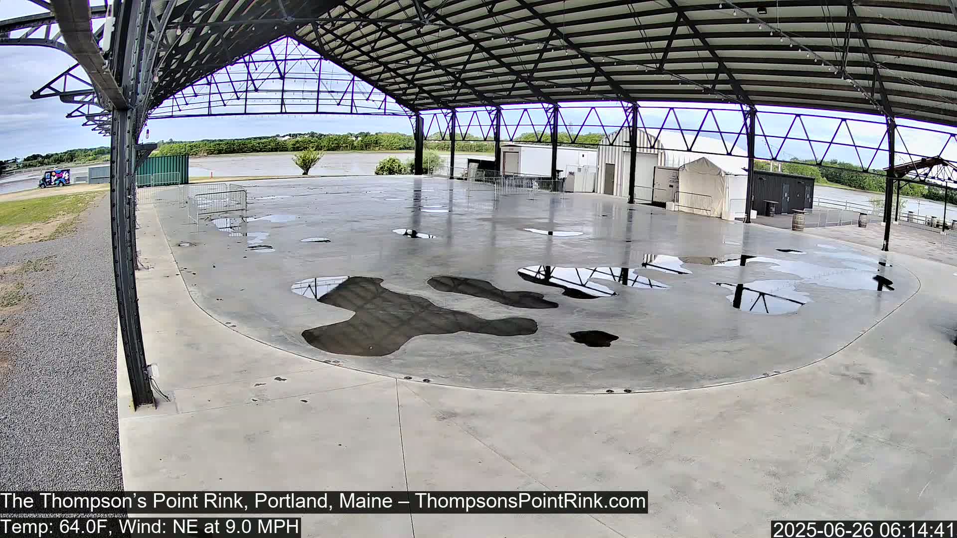 The Thompson’s Point Rink, Ice Skating Live Cam - Portland, Maine, USA
