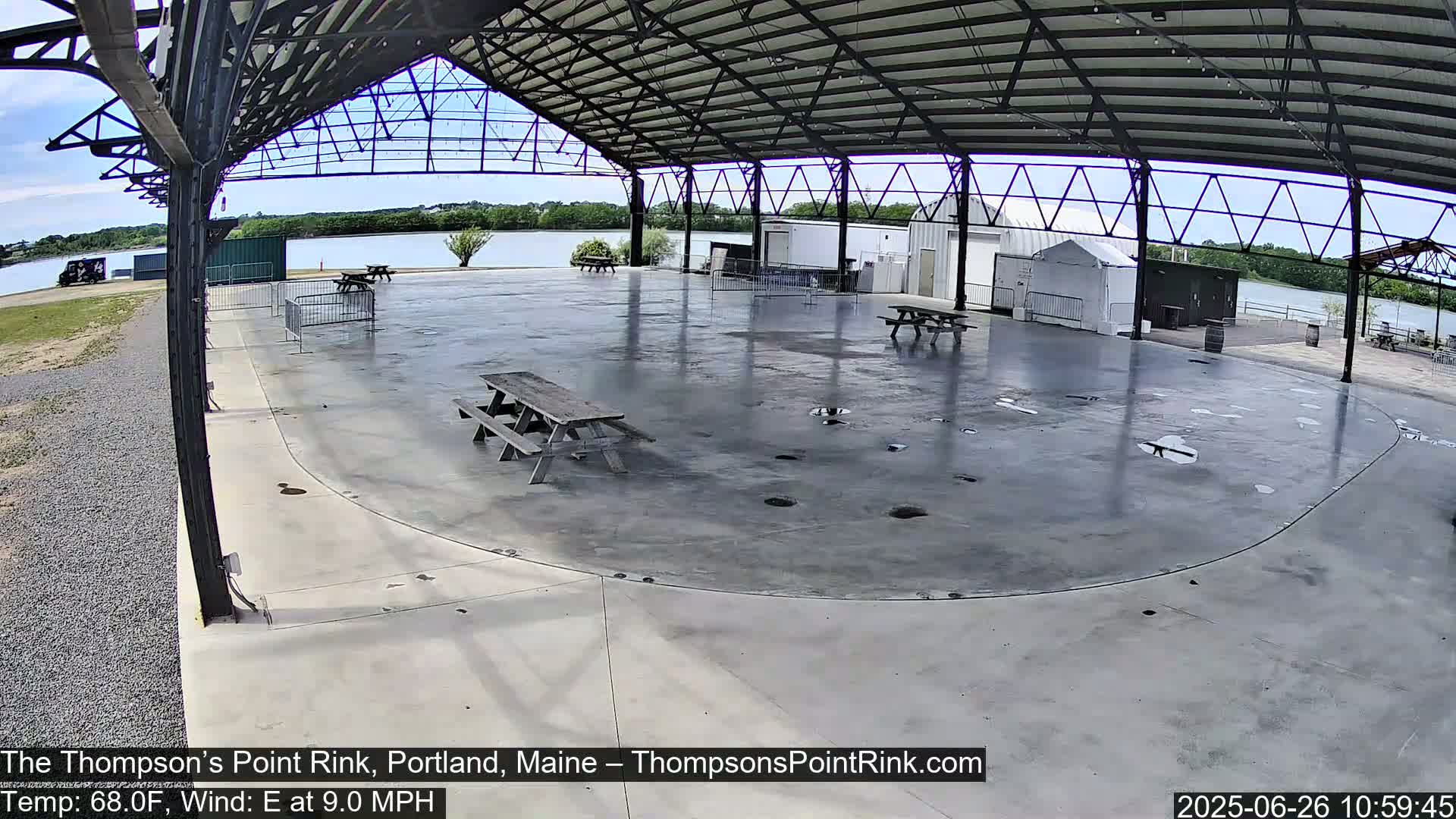 The Thompson’s Point Rink, Ice Skating Live Cam - Portland, Maine, USA