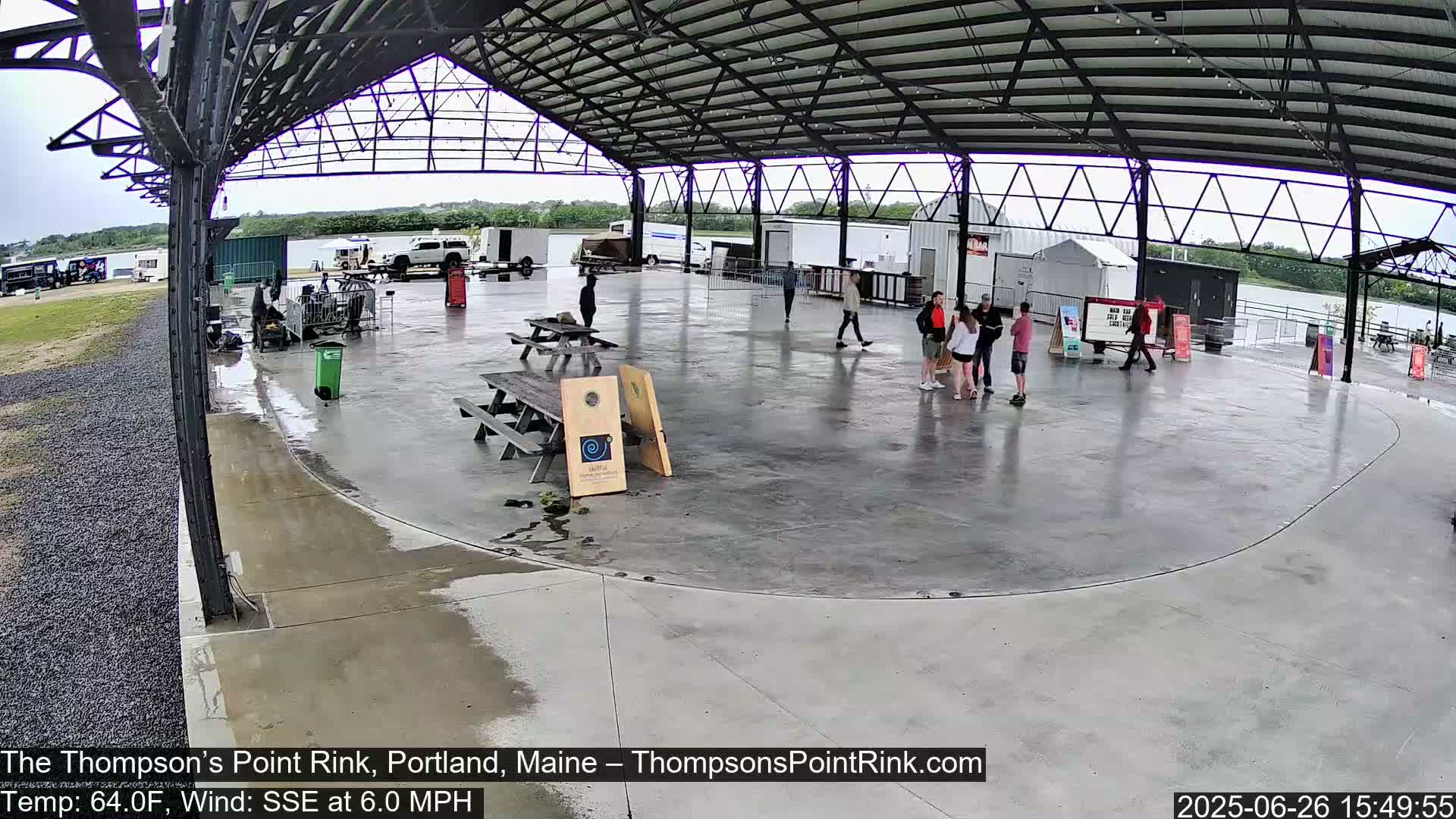 The Thompson’s Point Rink, Ice Skating Live Cam - Portland, Maine, USA