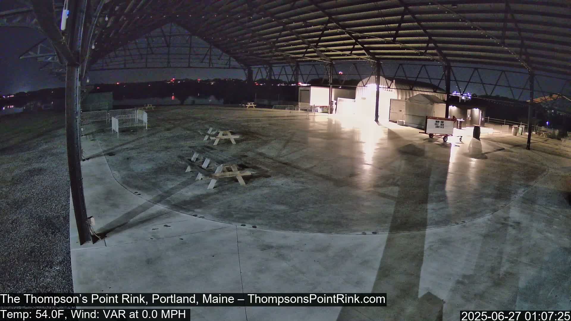 The Thompson’s Point Rink, Ice Skating Live Cam - Portland, Maine, USA