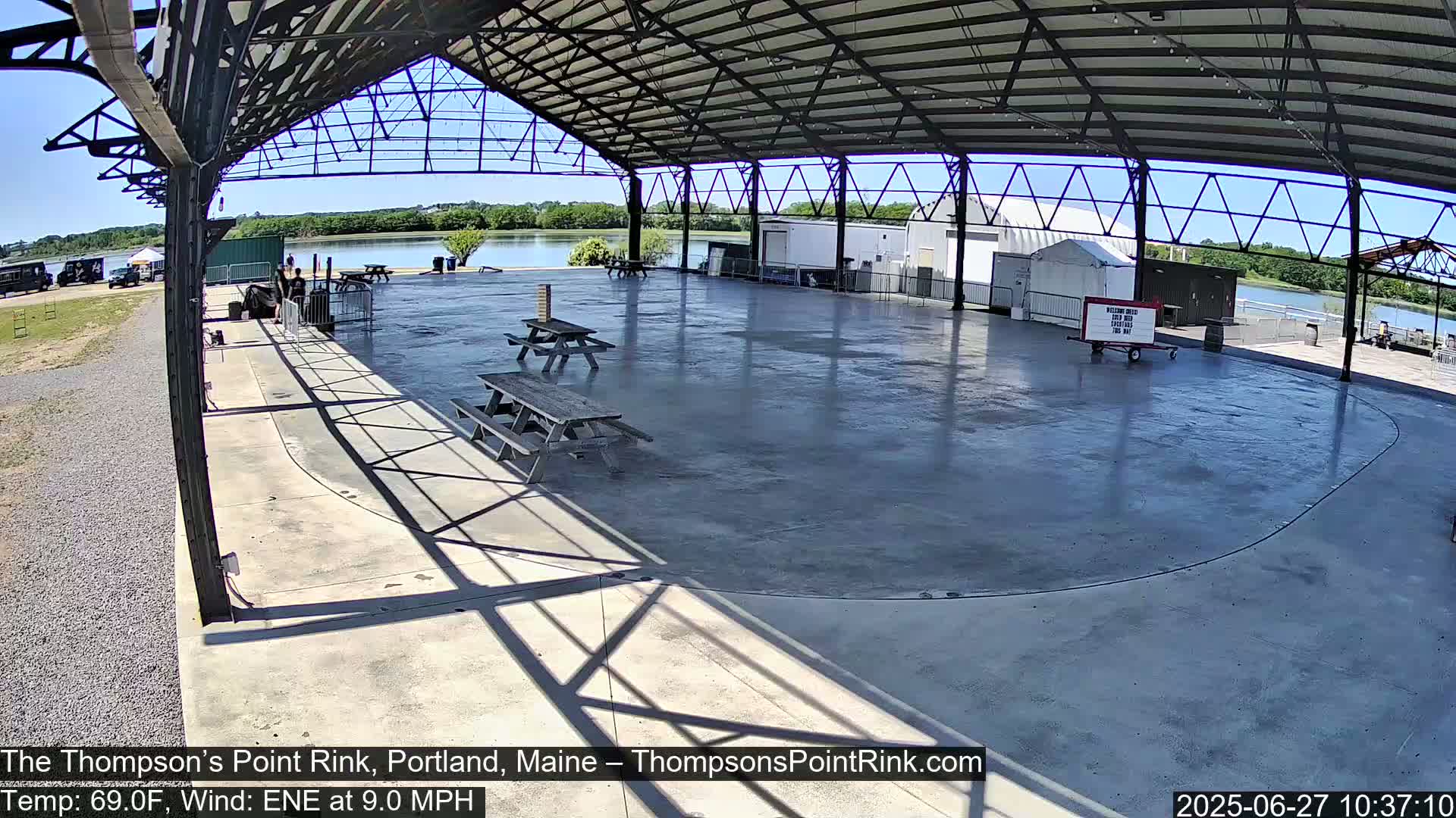 The Thompson’s Point Rink, Ice Skating Live Cam - Portland, Maine, USA