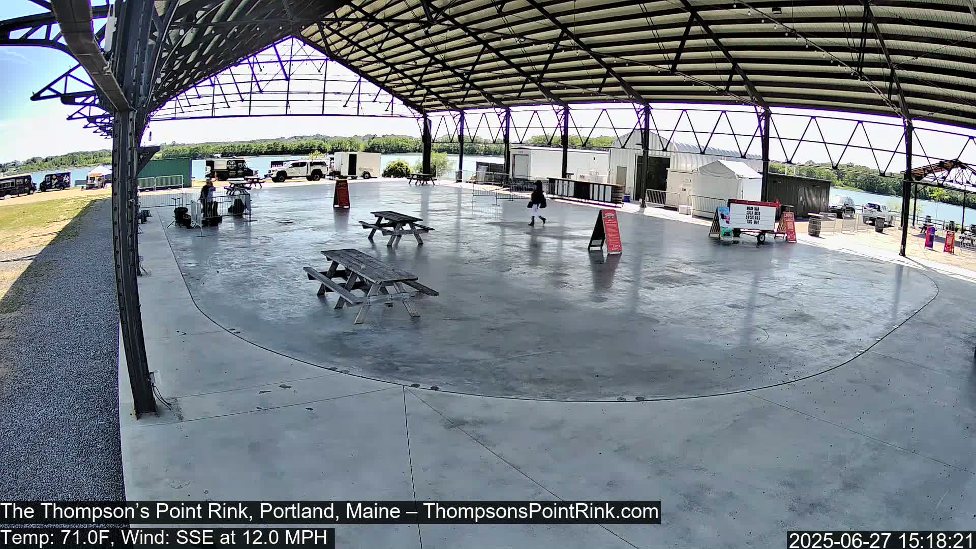 The Thompson’s Point Rink, Ice Skating Live Cam - Portland, Maine, USA