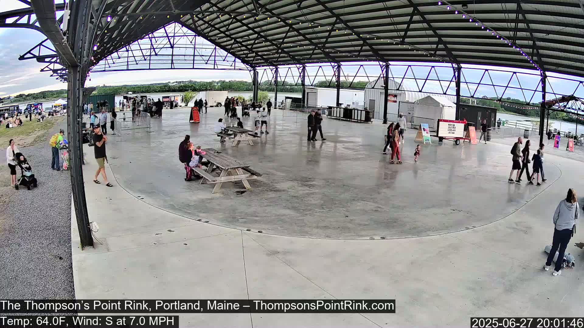 The Thompson’s Point Rink, Ice Skating Live Cam - Portland, Maine, USA