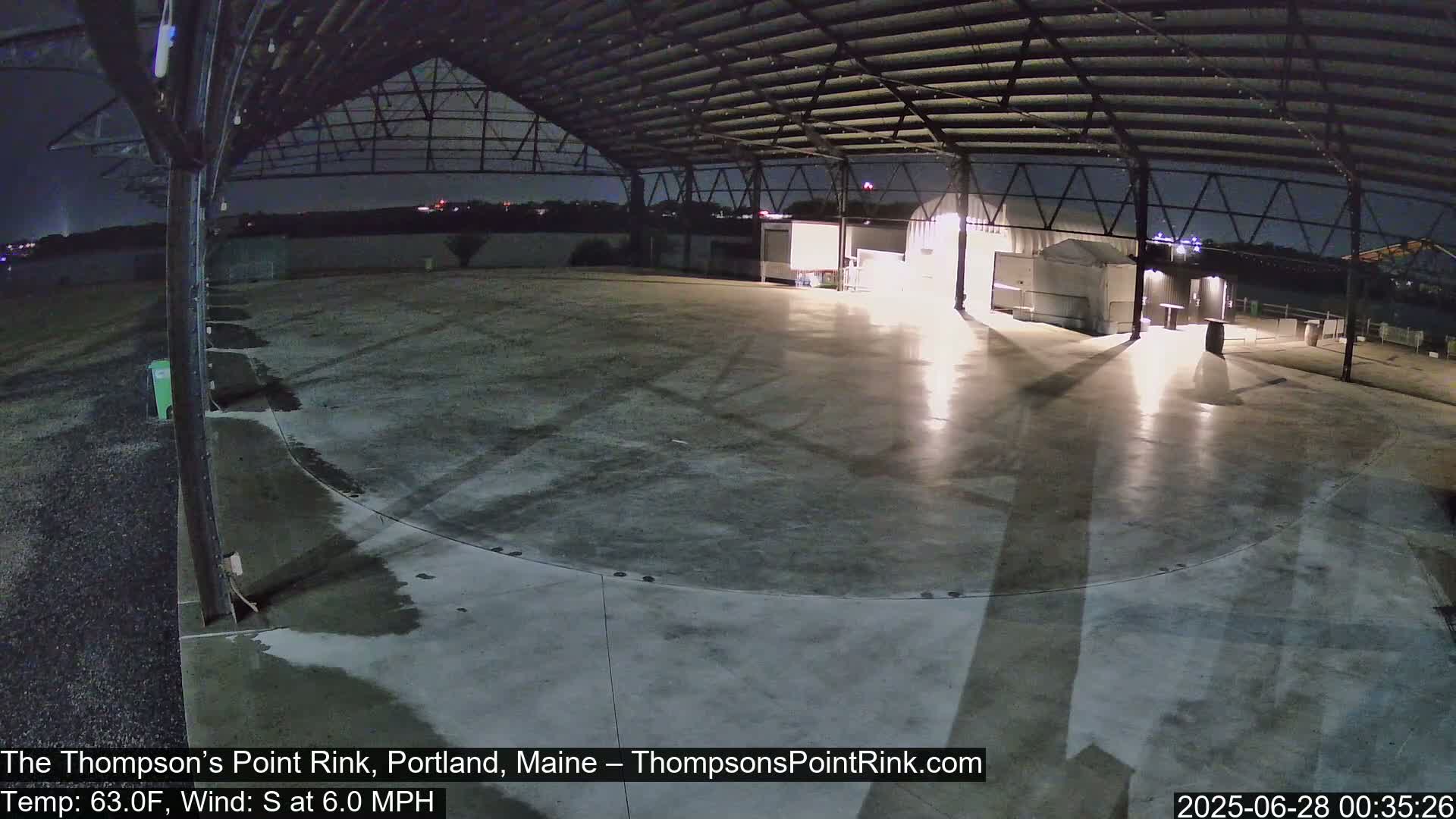 The Thompson’s Point Rink, Ice Skating Live Cam - Portland, Maine, USA
