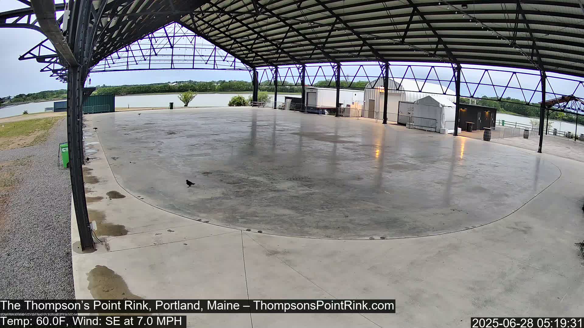The Thompson’s Point Rink, Ice Skating Live Cam - Portland, Maine, USA